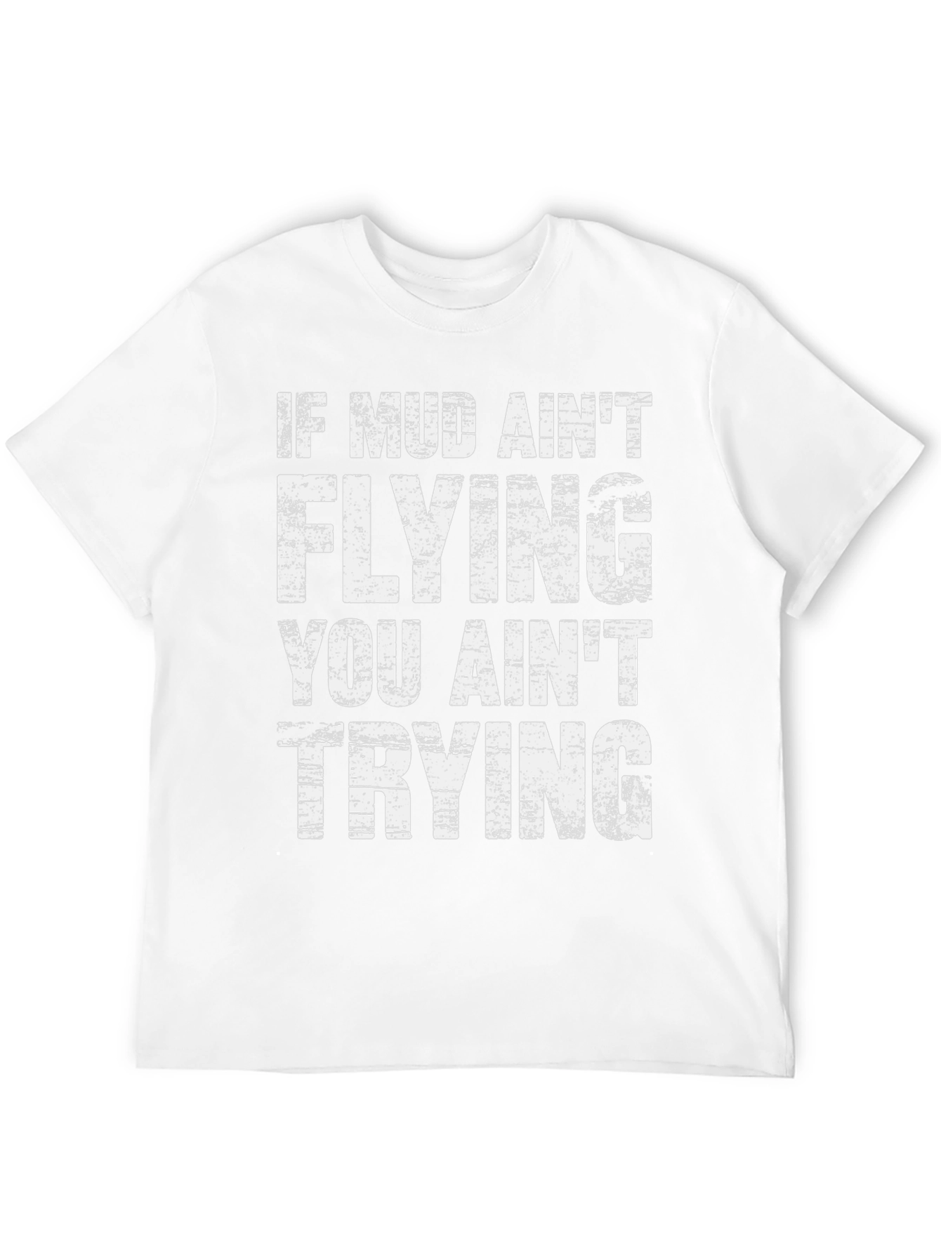 Mud Aint Flying Mens Graphic Tee - Black