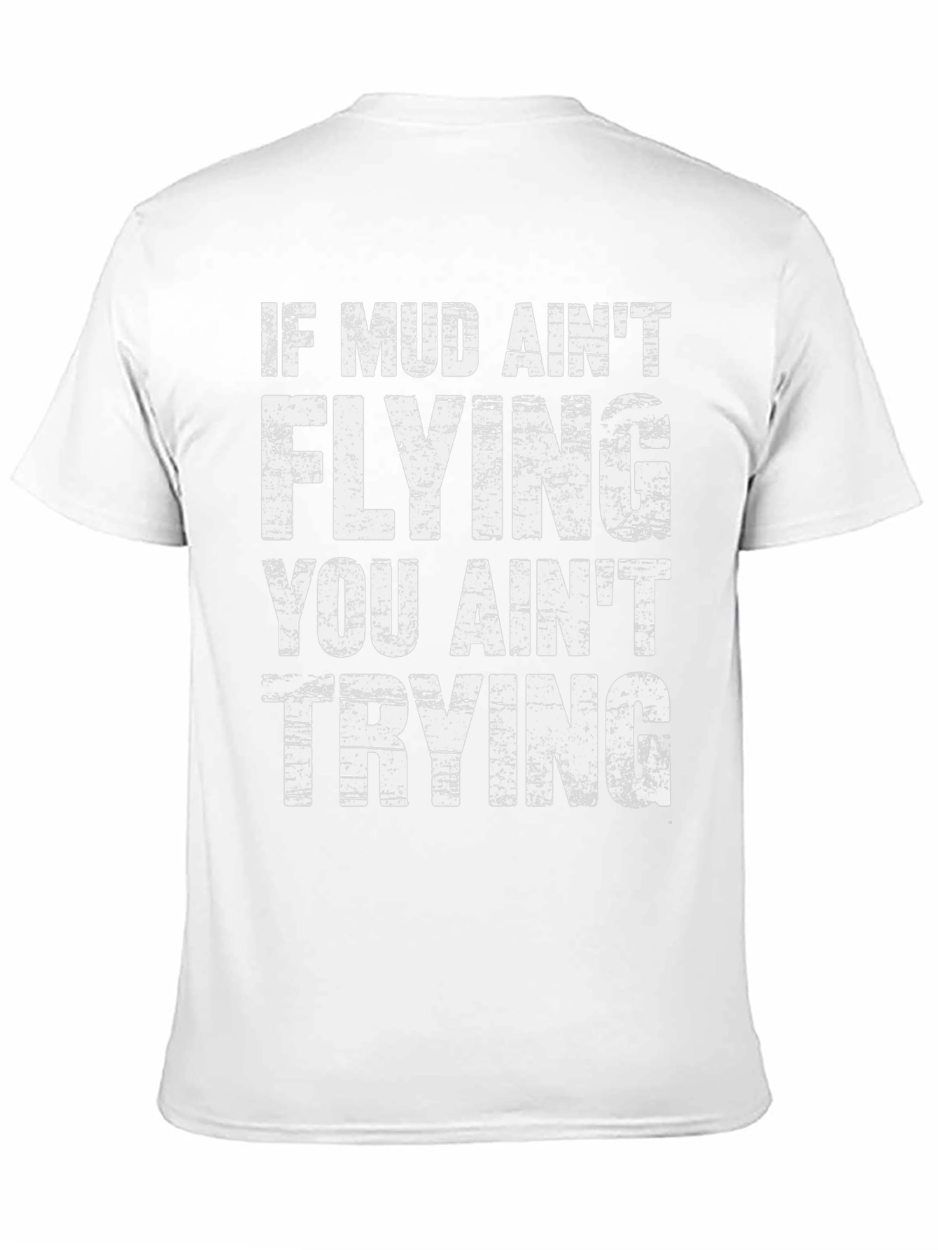 Mud Aint Flying Mens Graphic Tee - Black