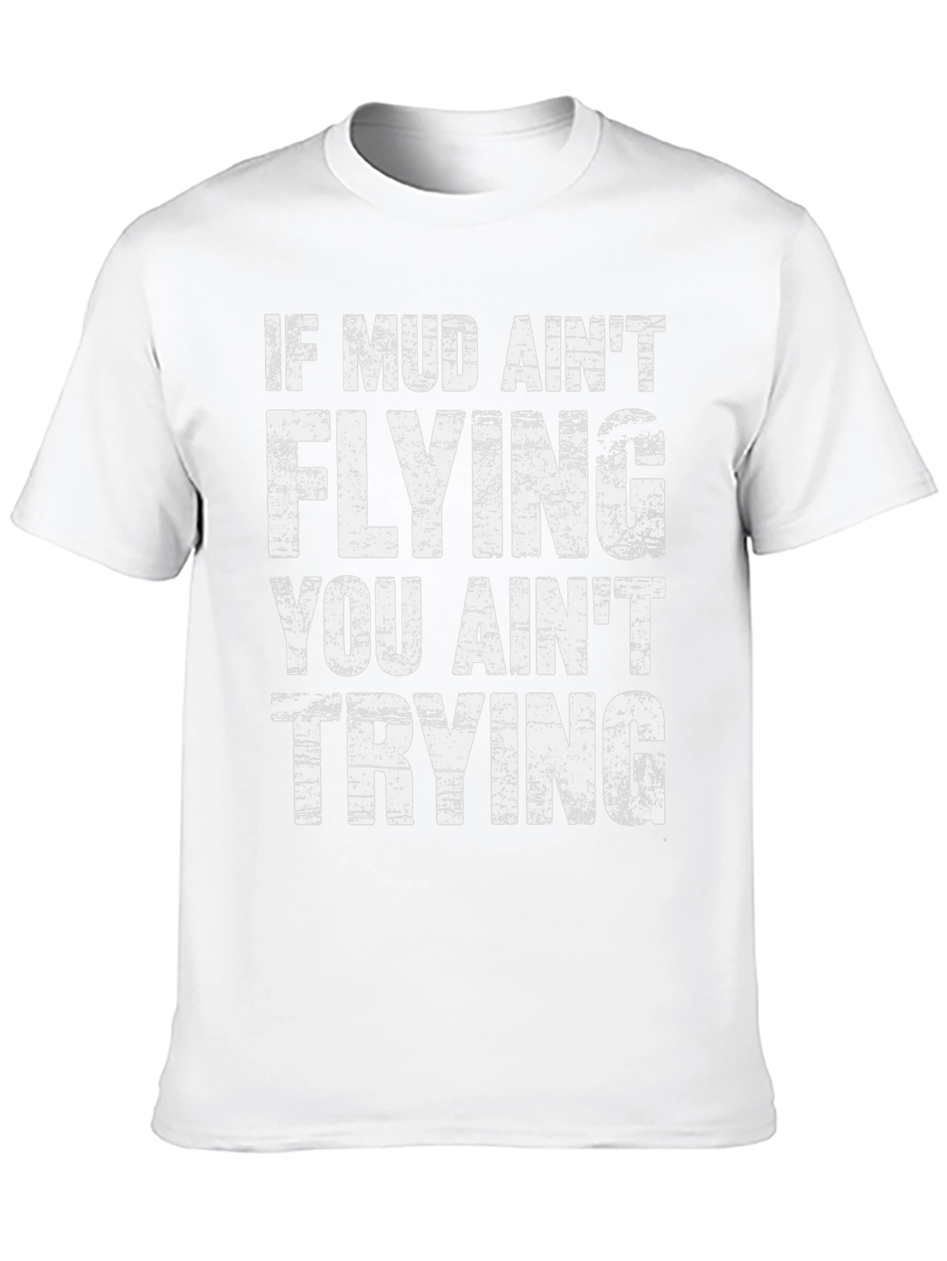 Mud Aint Flying Mens Graphic Tee - Black