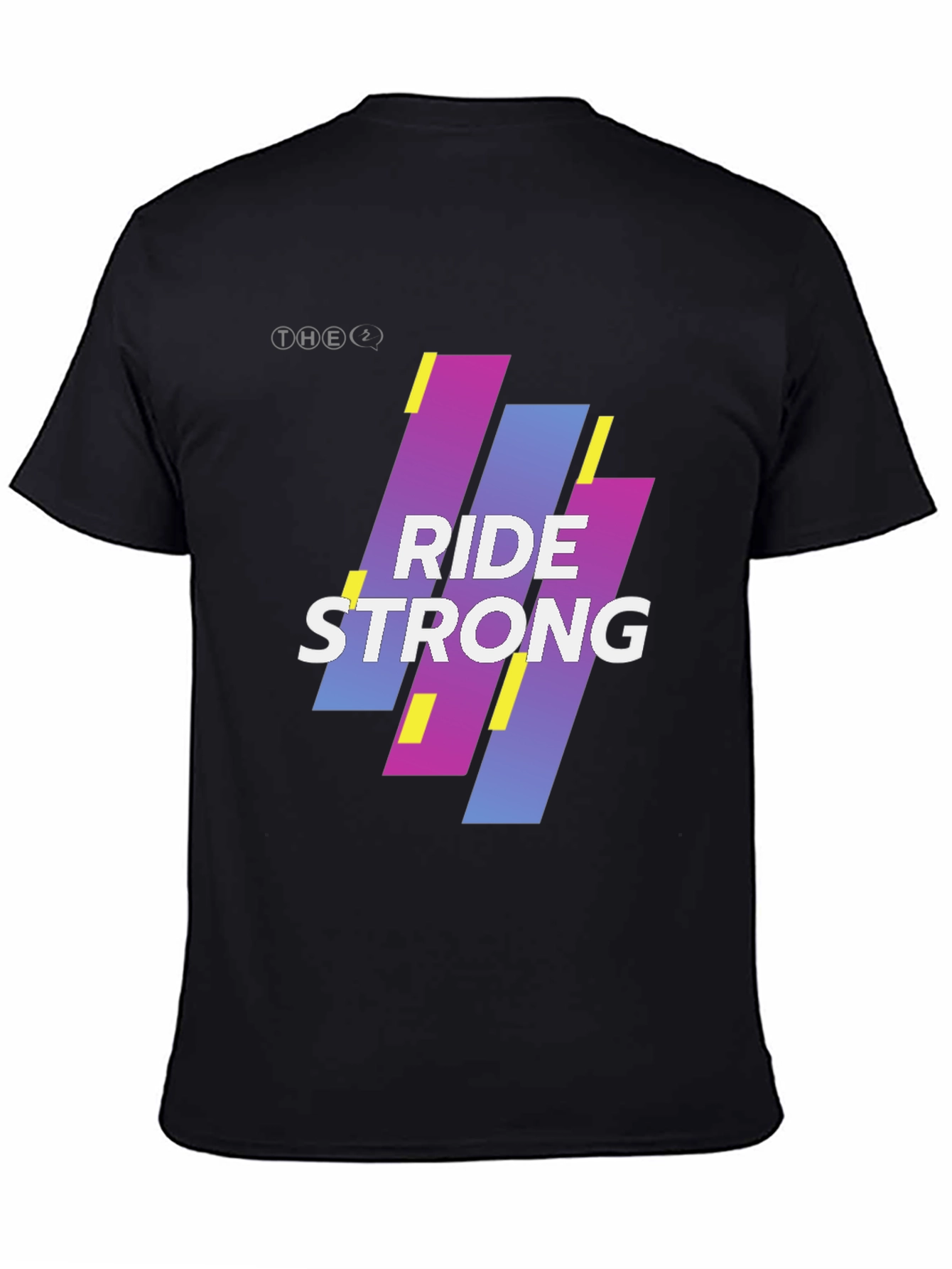 Ride Strong Graphic Tee - Black Cotton Blend