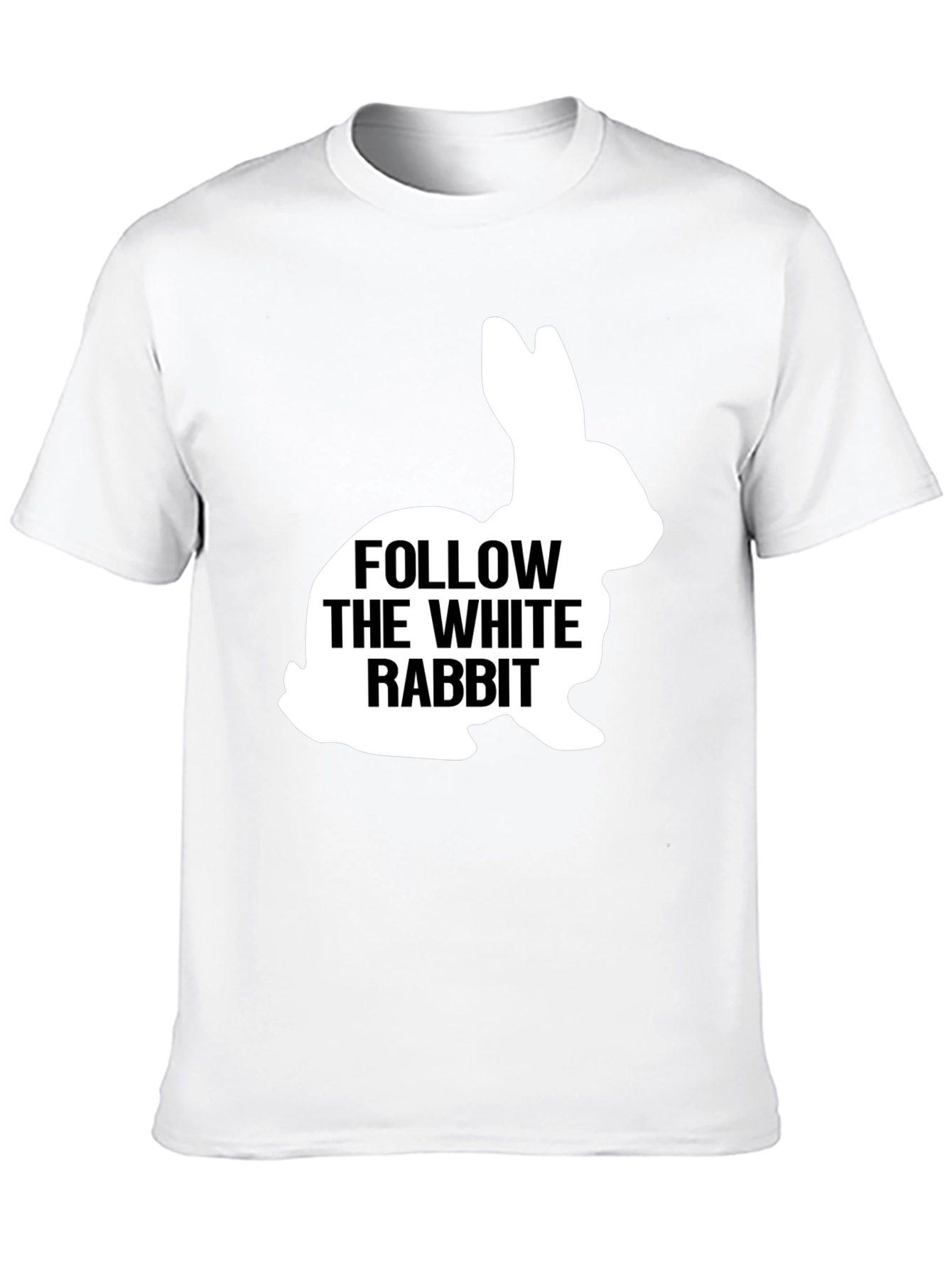 Follow The White Rabbit Graphic T-Shirt