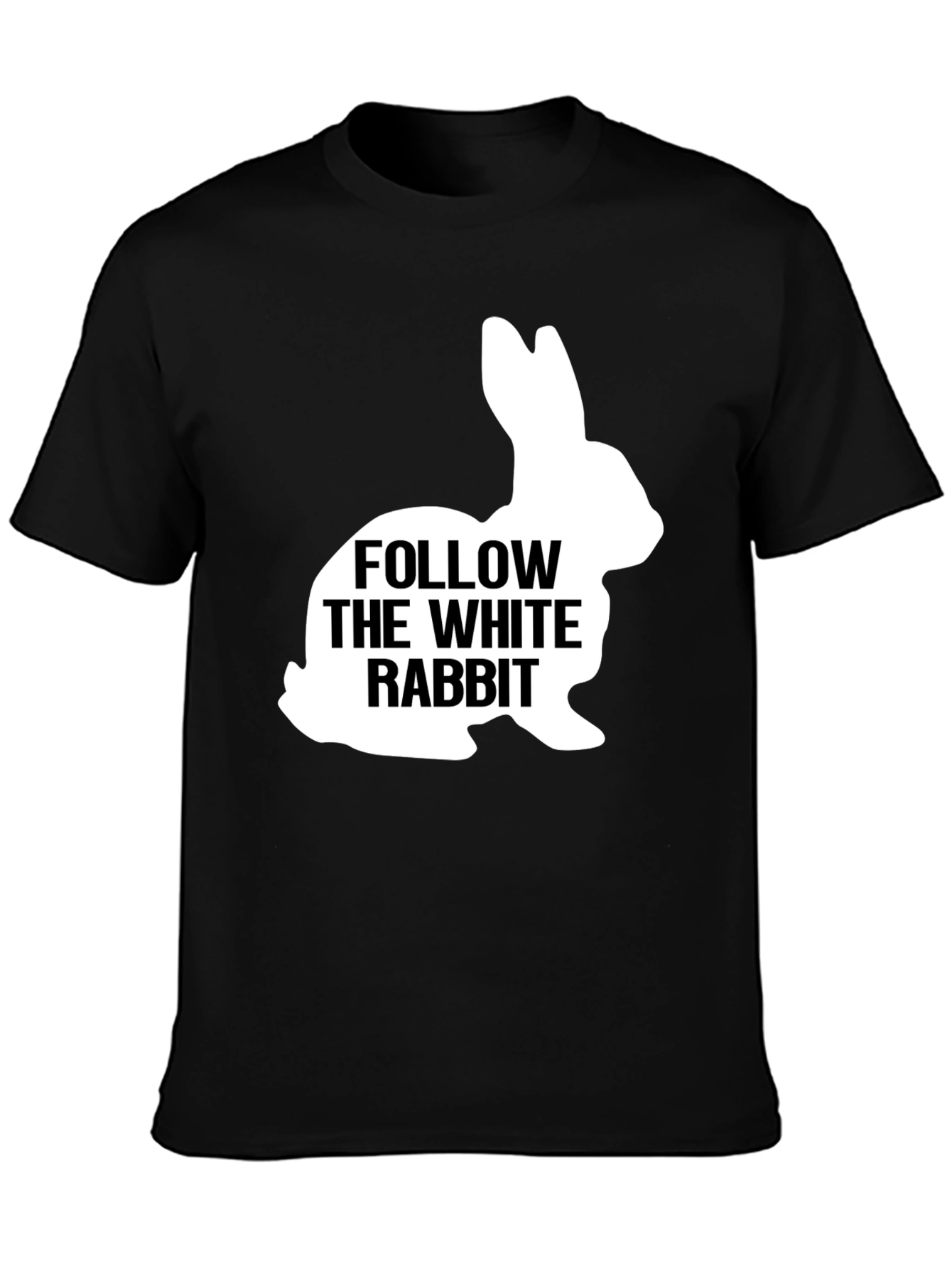 Follow The White Rabbit Graphic T-Shirt