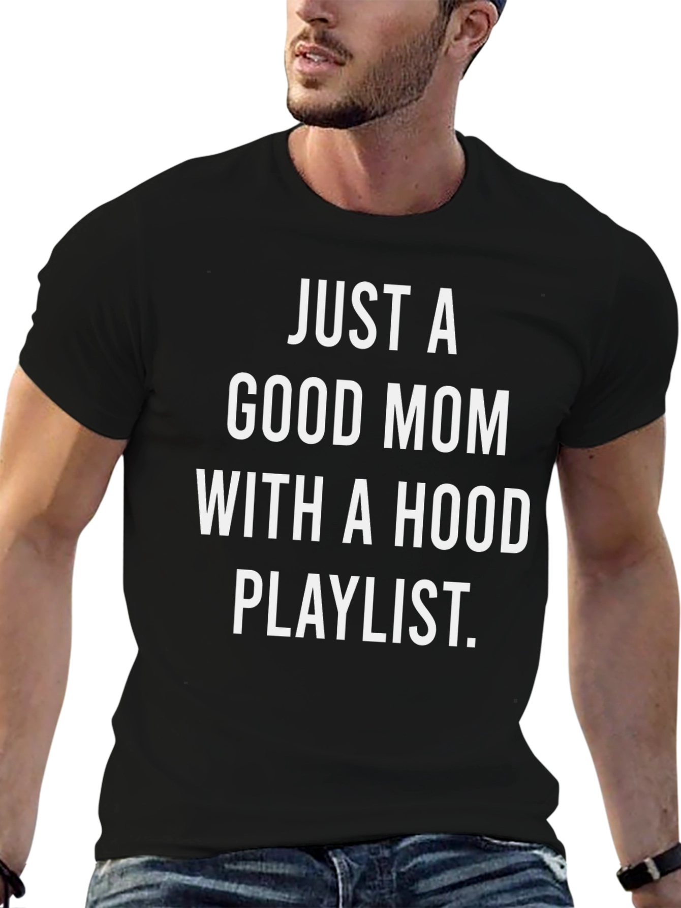 Good Mom Hood Playlist Tee