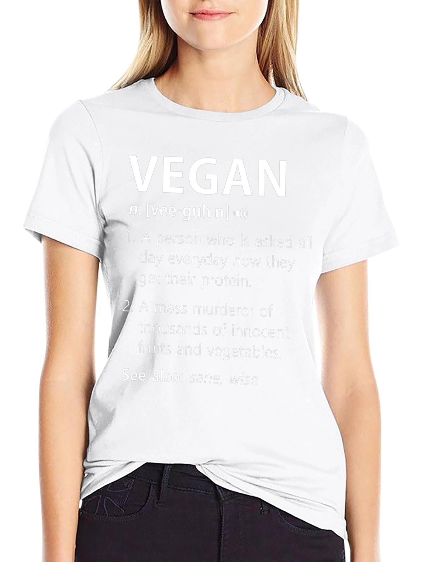 Vegan Definition T-Shirt - Humorous Graphic Tee