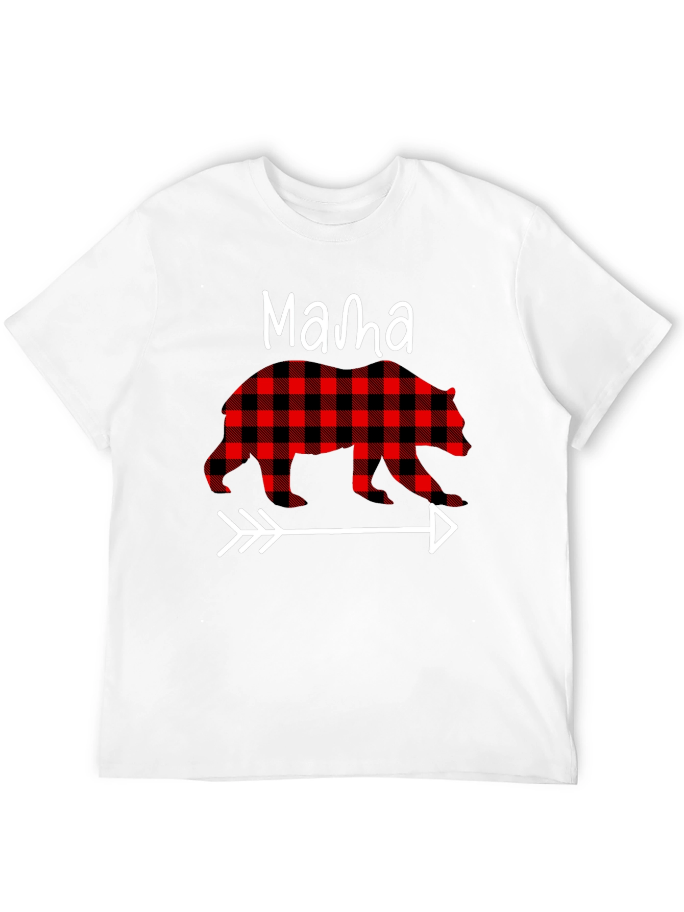 Mama Bear Plaid Arrow Graphic Tee