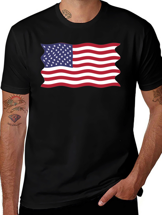 American Flag Graphic T-Shirt - Patriotic Pride