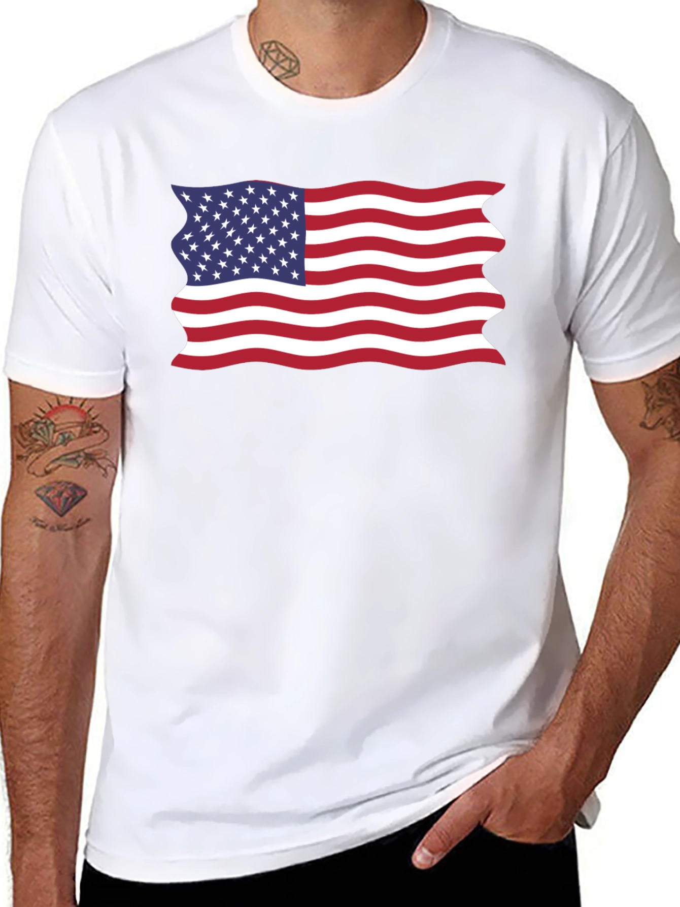 American Flag Graphic T-Shirt - Patriotic Pride