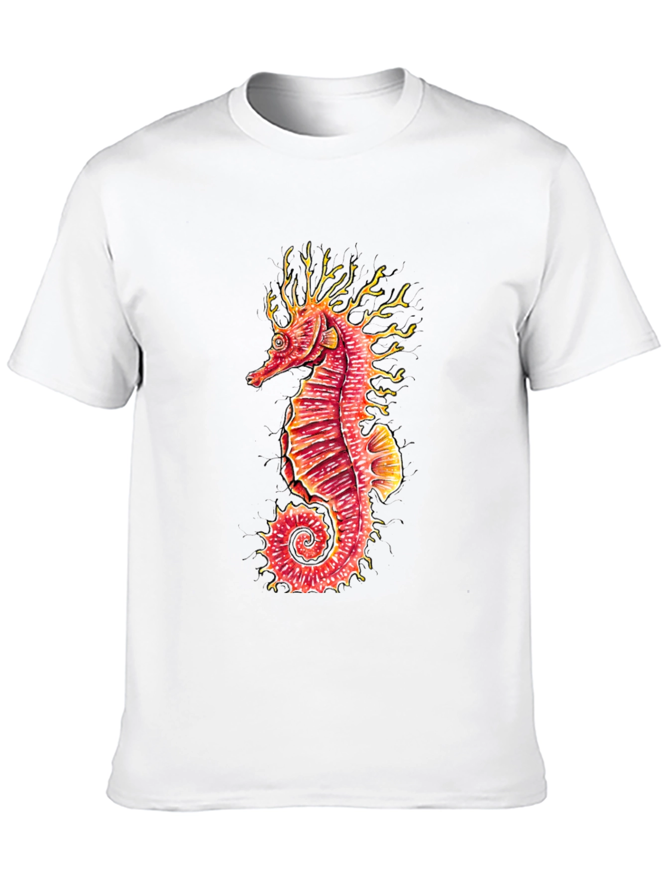 Seahorse Graphic Black T-Shirt