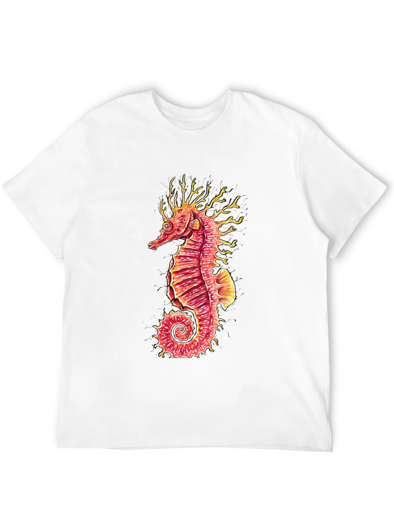 Seahorse Graphic Black T-Shirt