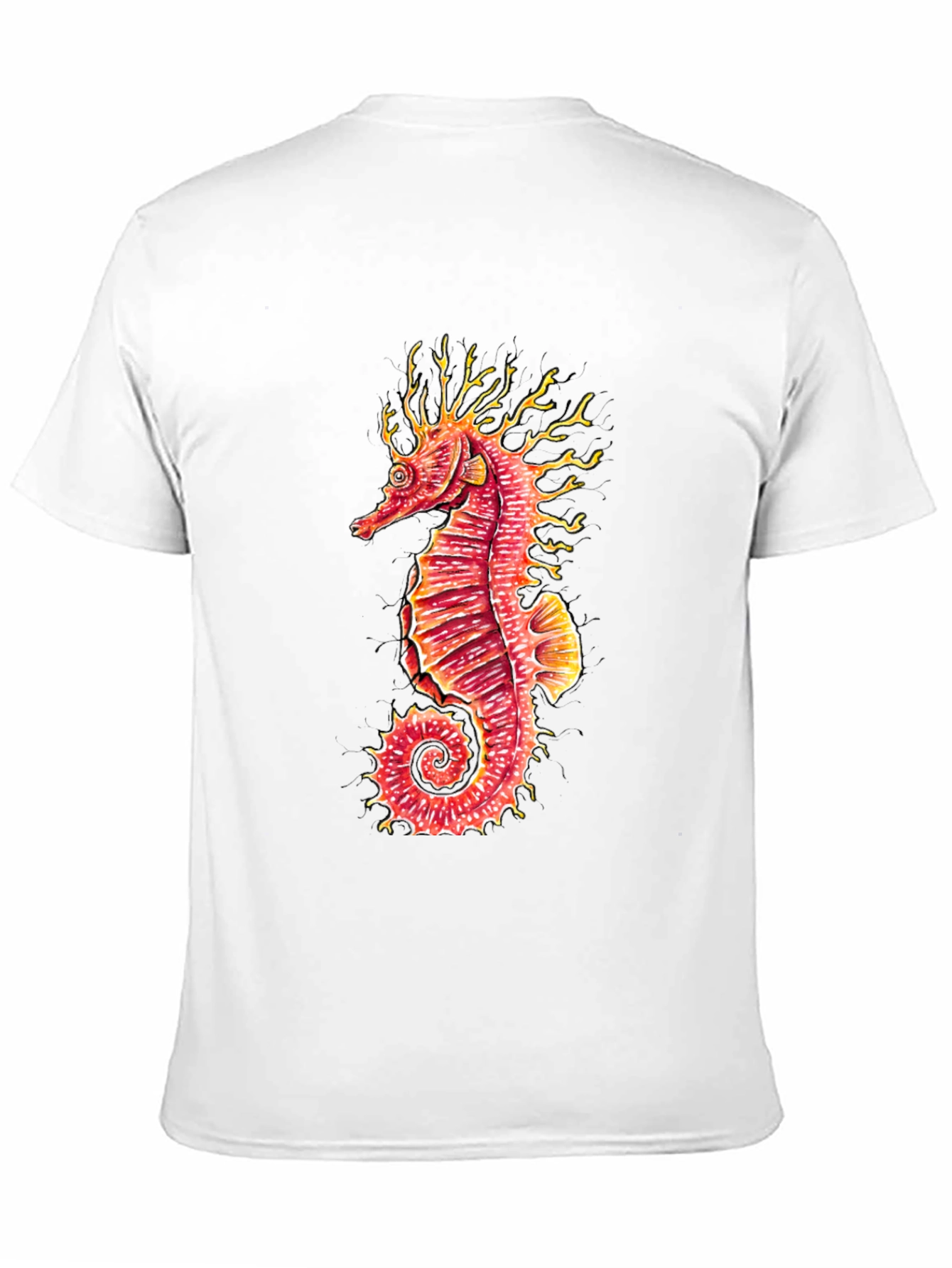 Seahorse Graphic Black T-Shirt
