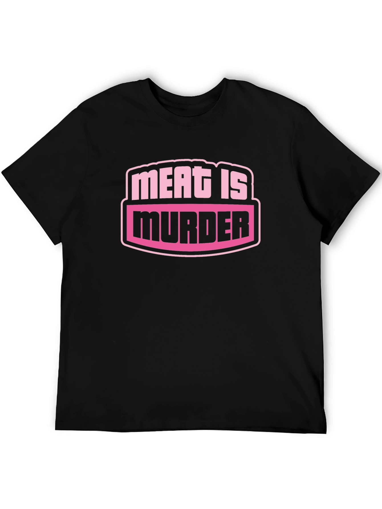 Meat is Murder Black Graphic T-Shirt