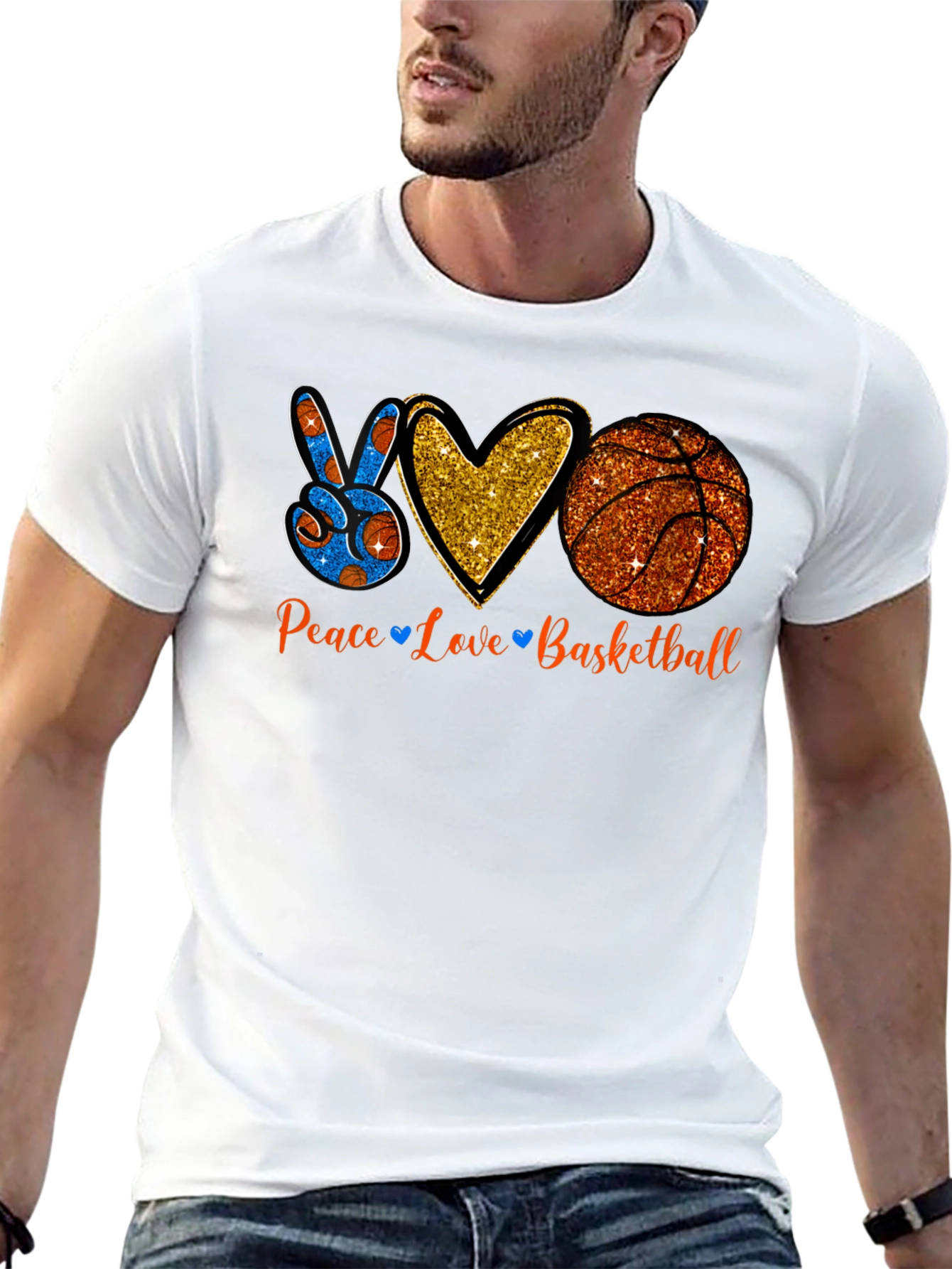 Peace Love Basketball T-Shirt