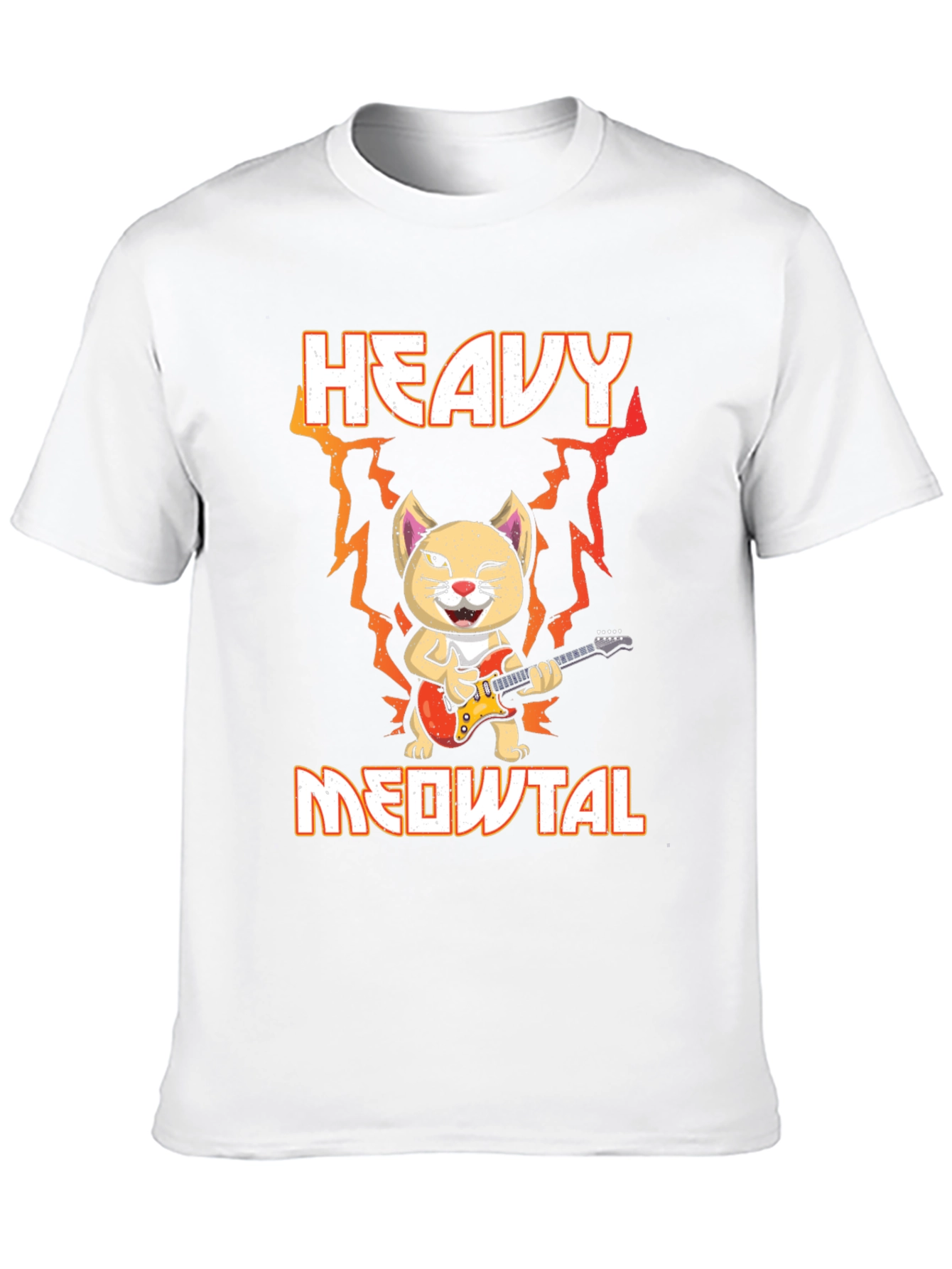 Heavy Meowtal Cat T-Shirt