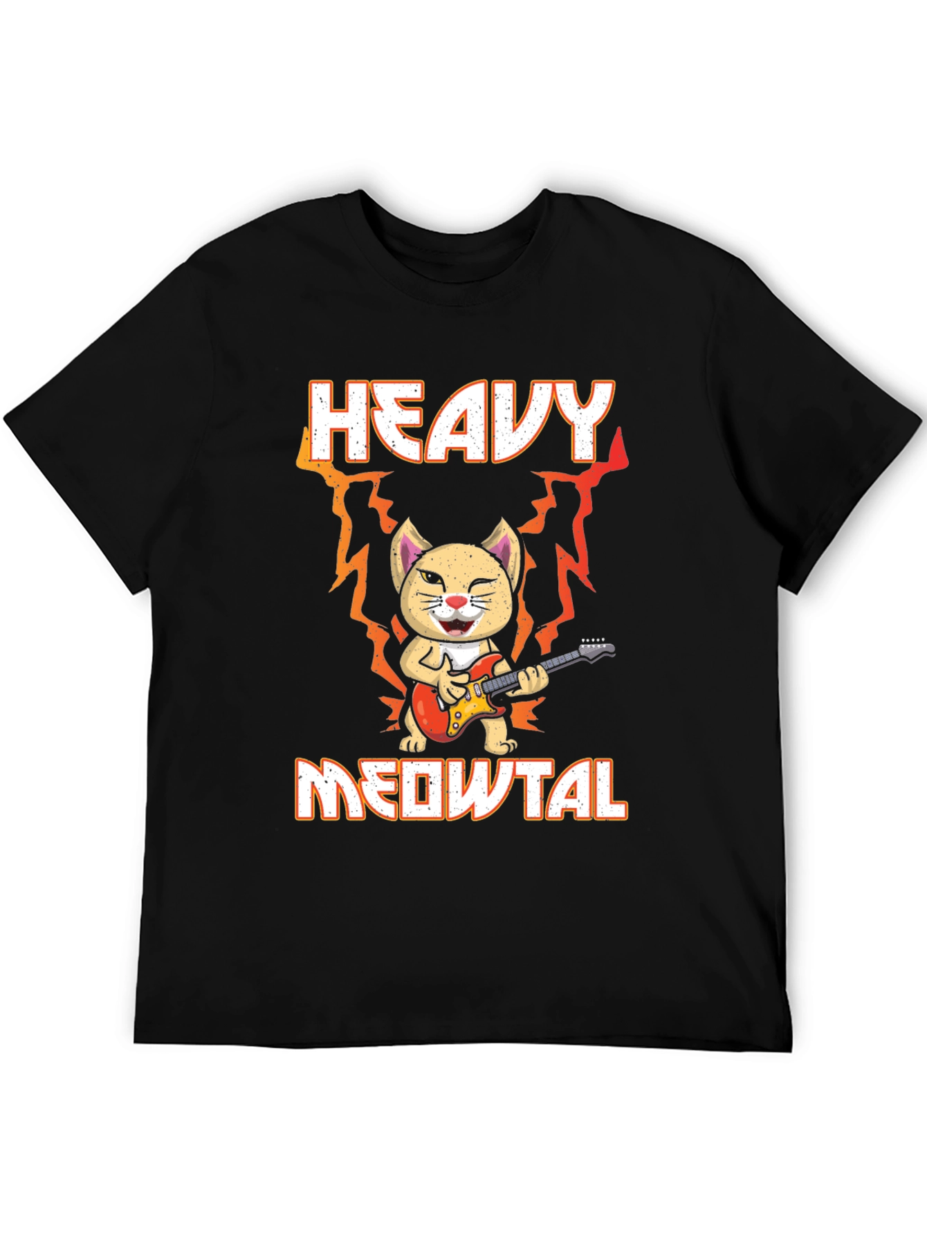 Heavy Meowtal Cat T-Shirt