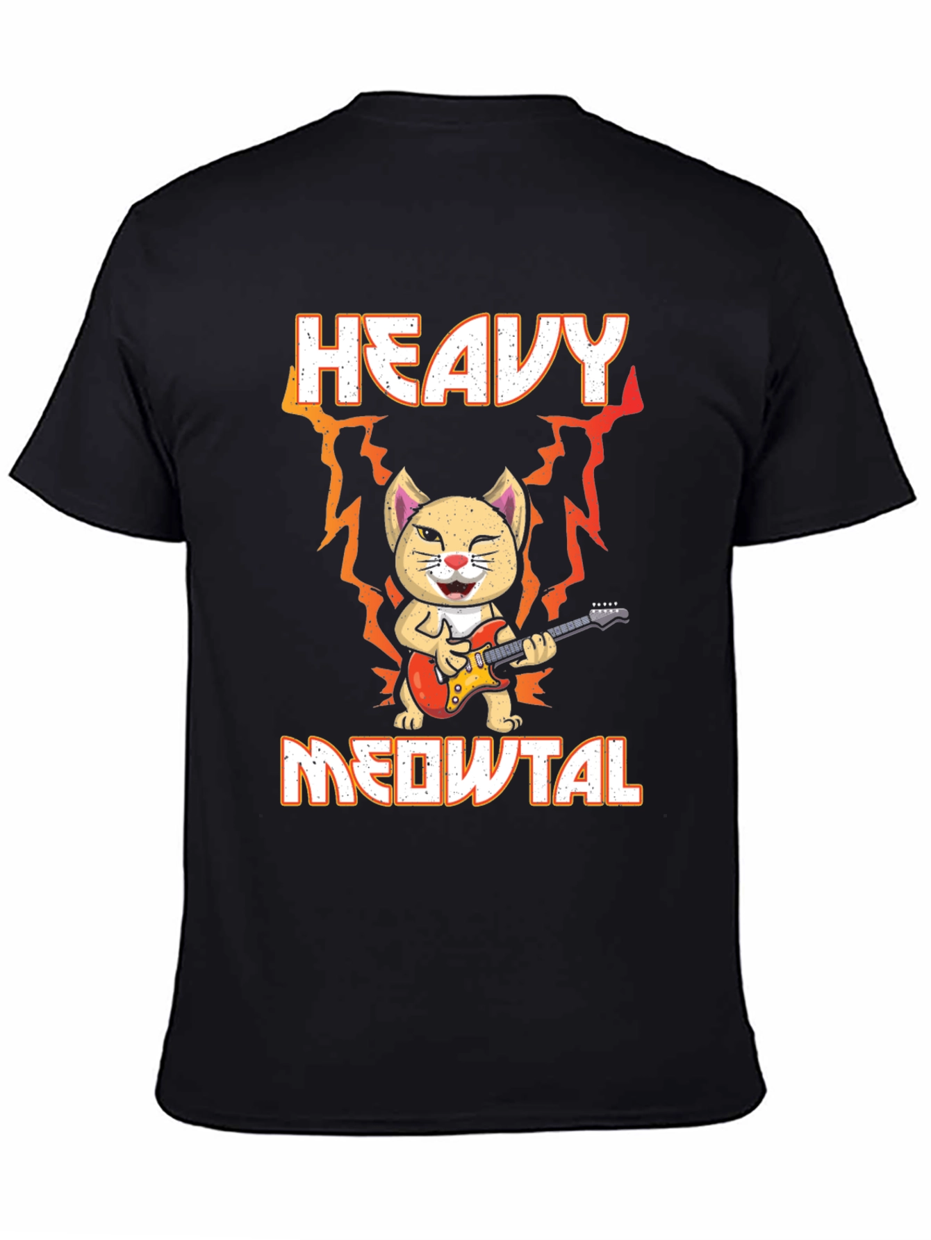 Heavy Meowtal Cat T-Shirt