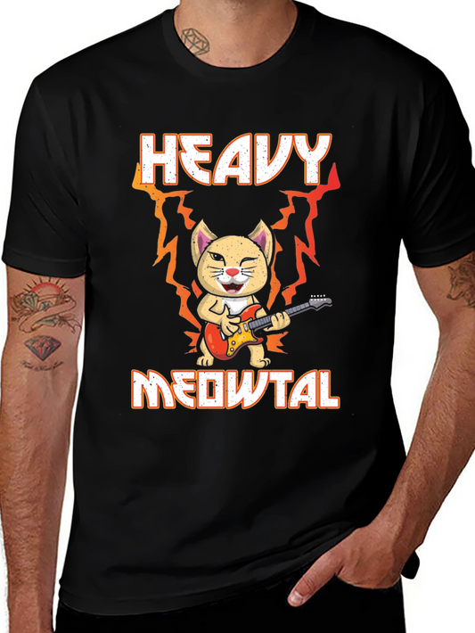 Heavy Meowtal Cat T-Shirt