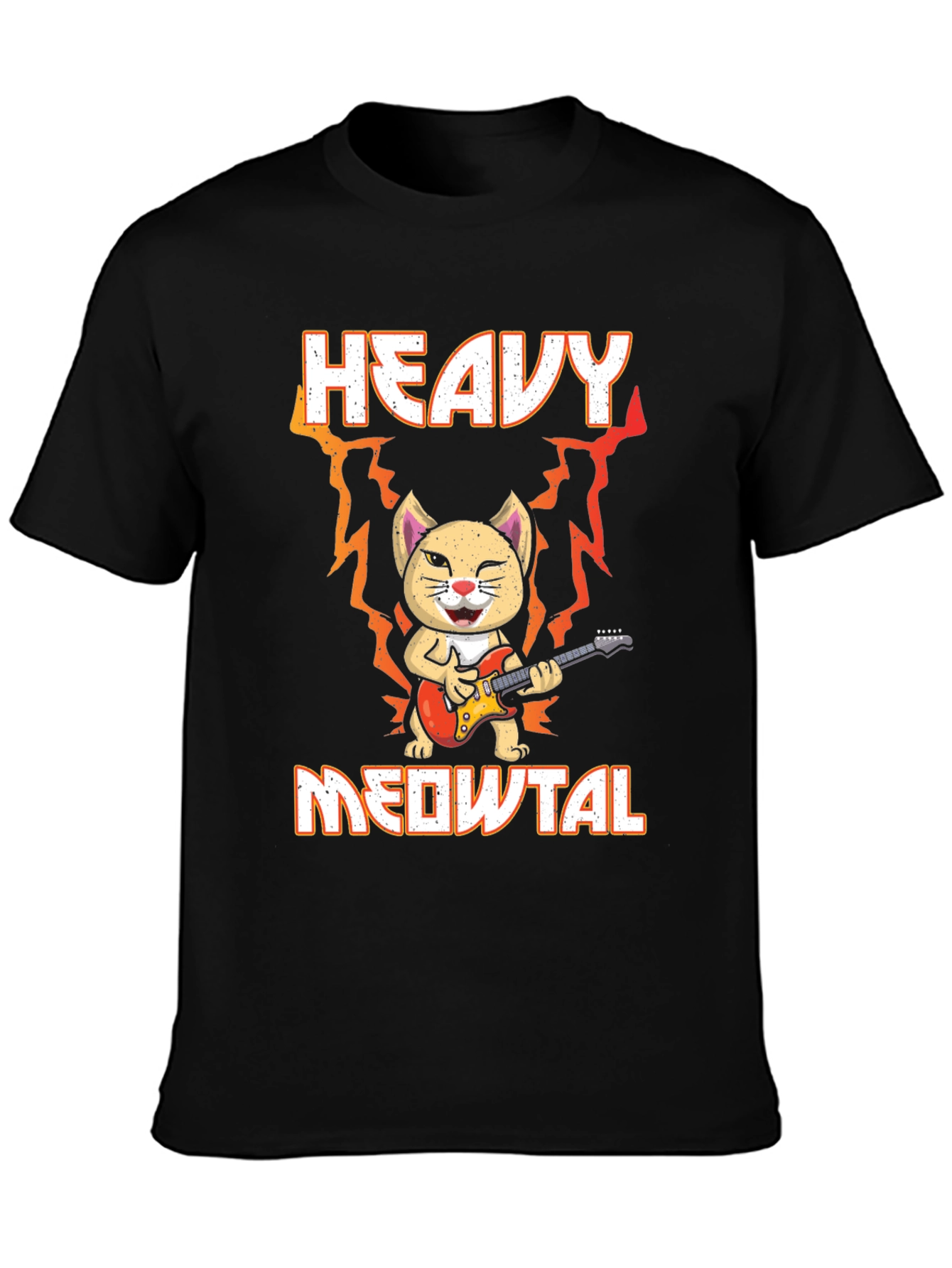 Heavy Meowtal Cat T-Shirt