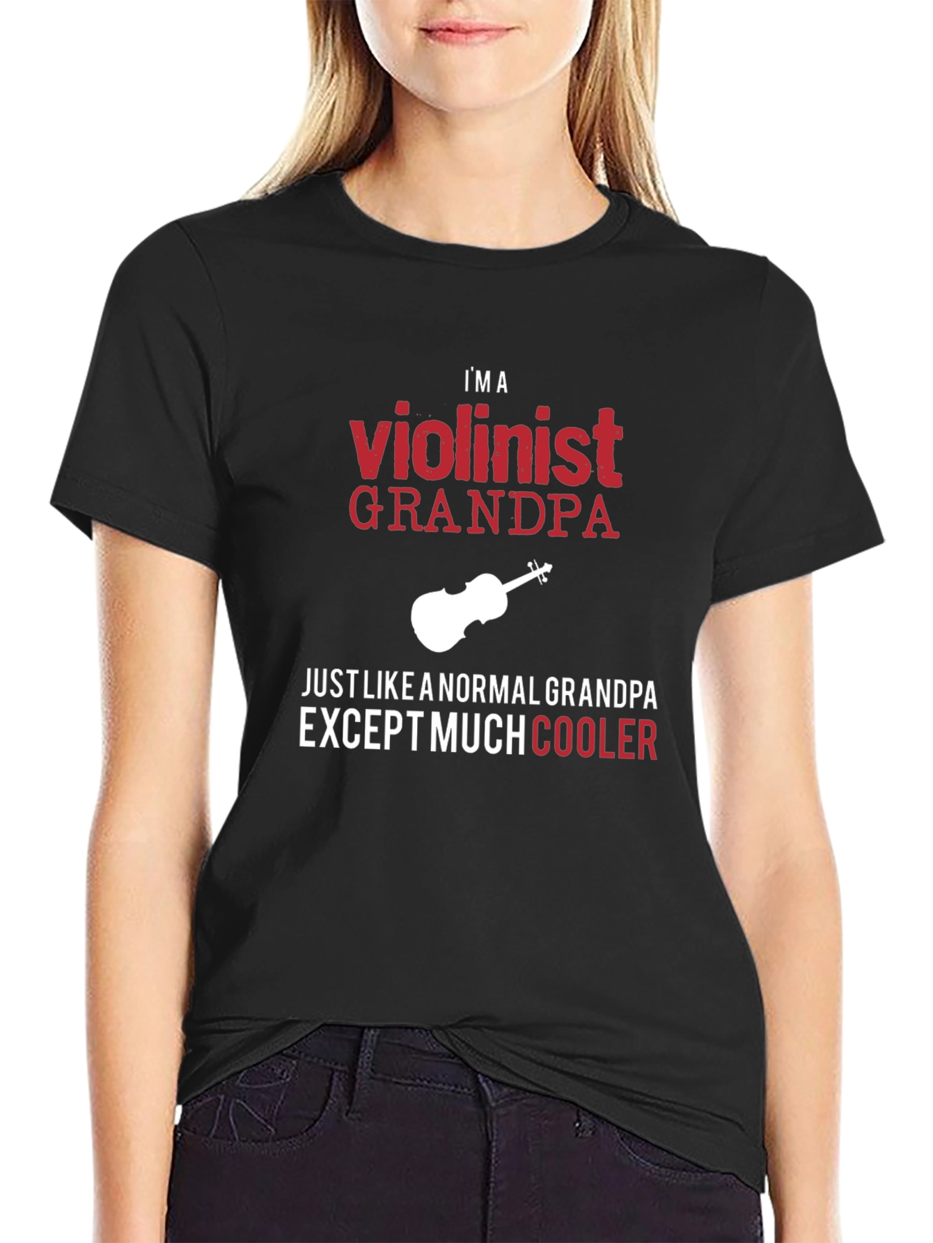 Violinist Grandpa T-Shirt - Cool Grandpa