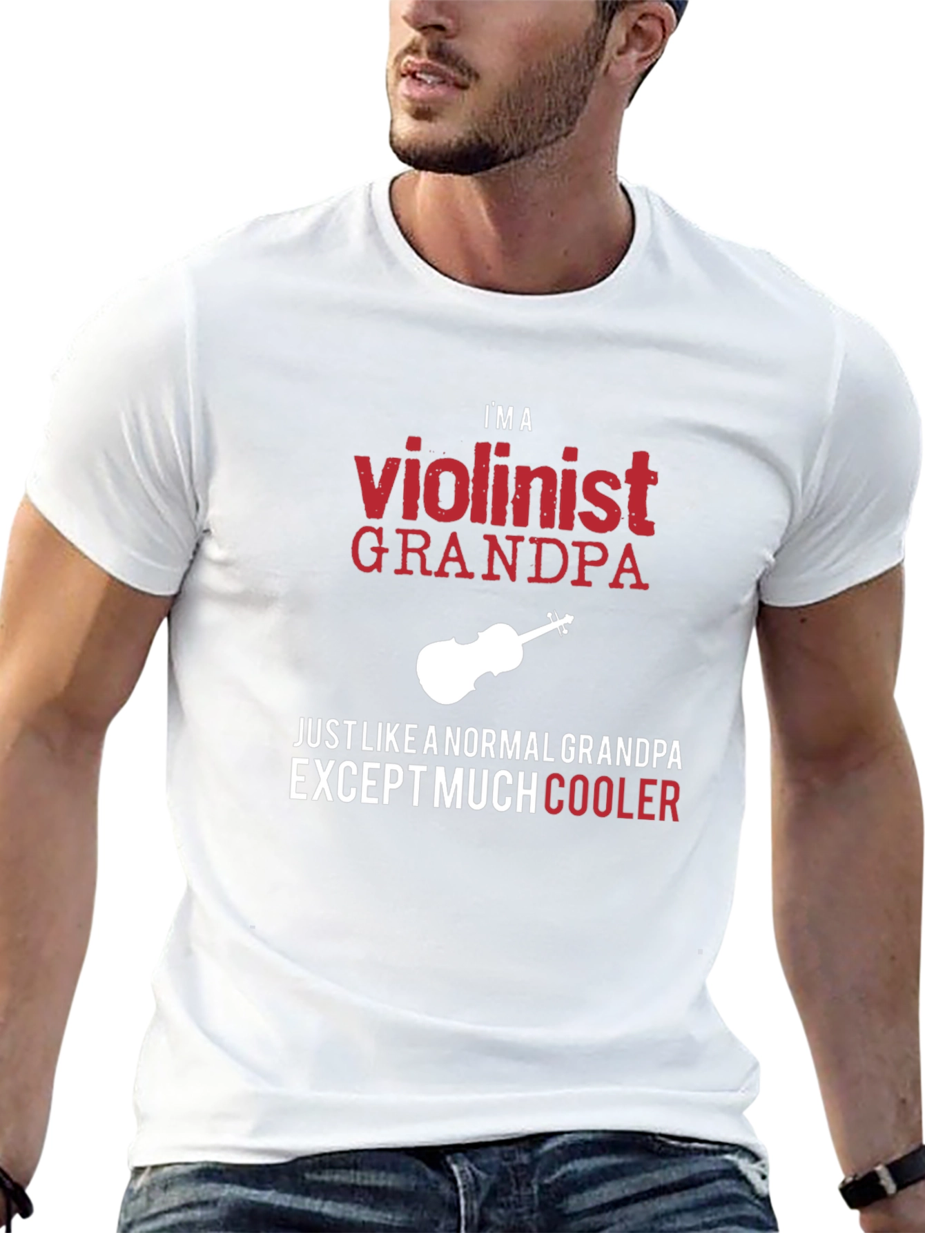 Violinist Grandpa T-Shirt - Cool Grandpa