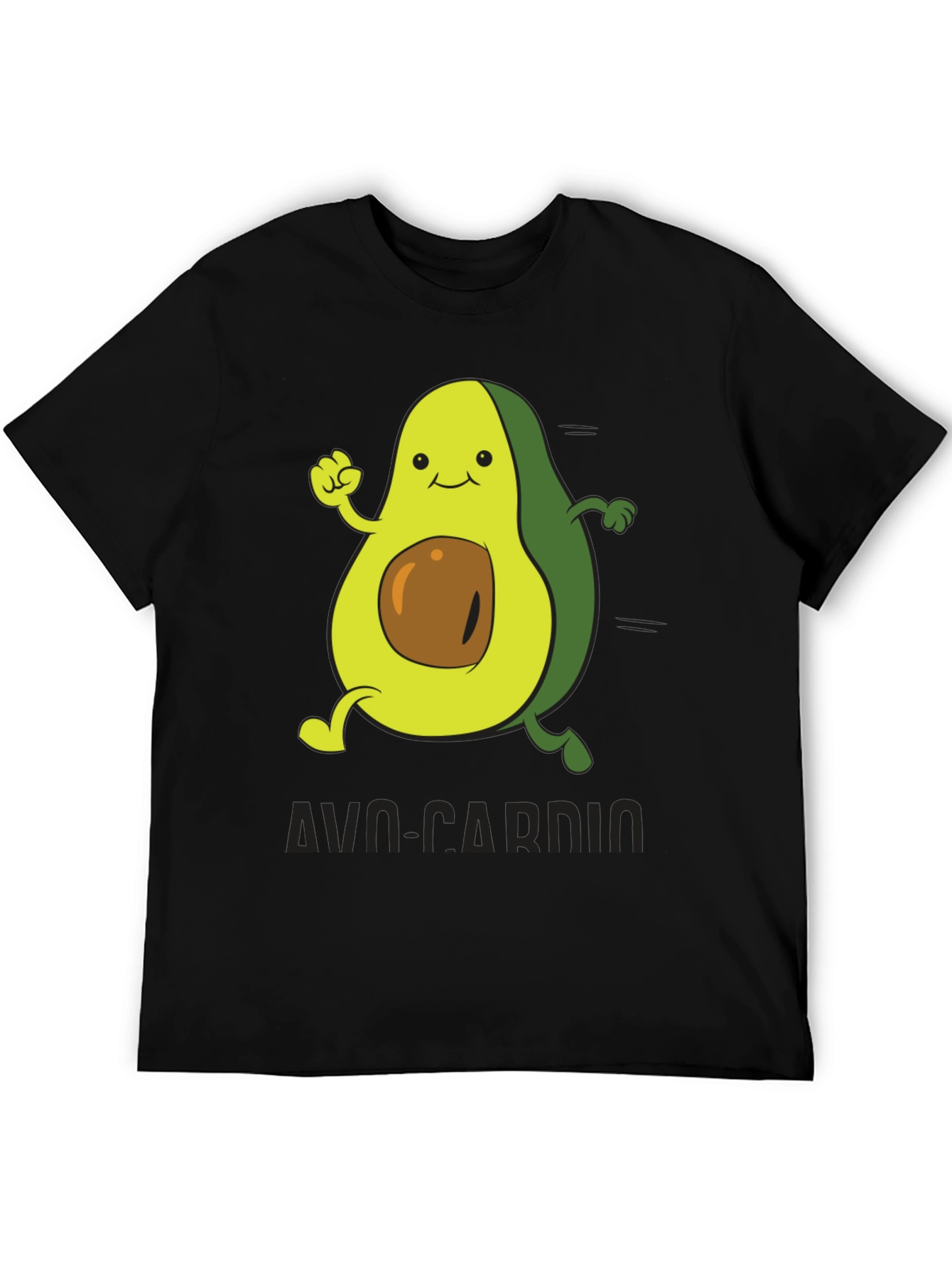 Avo-Cardio Black Graphic T-Shirt