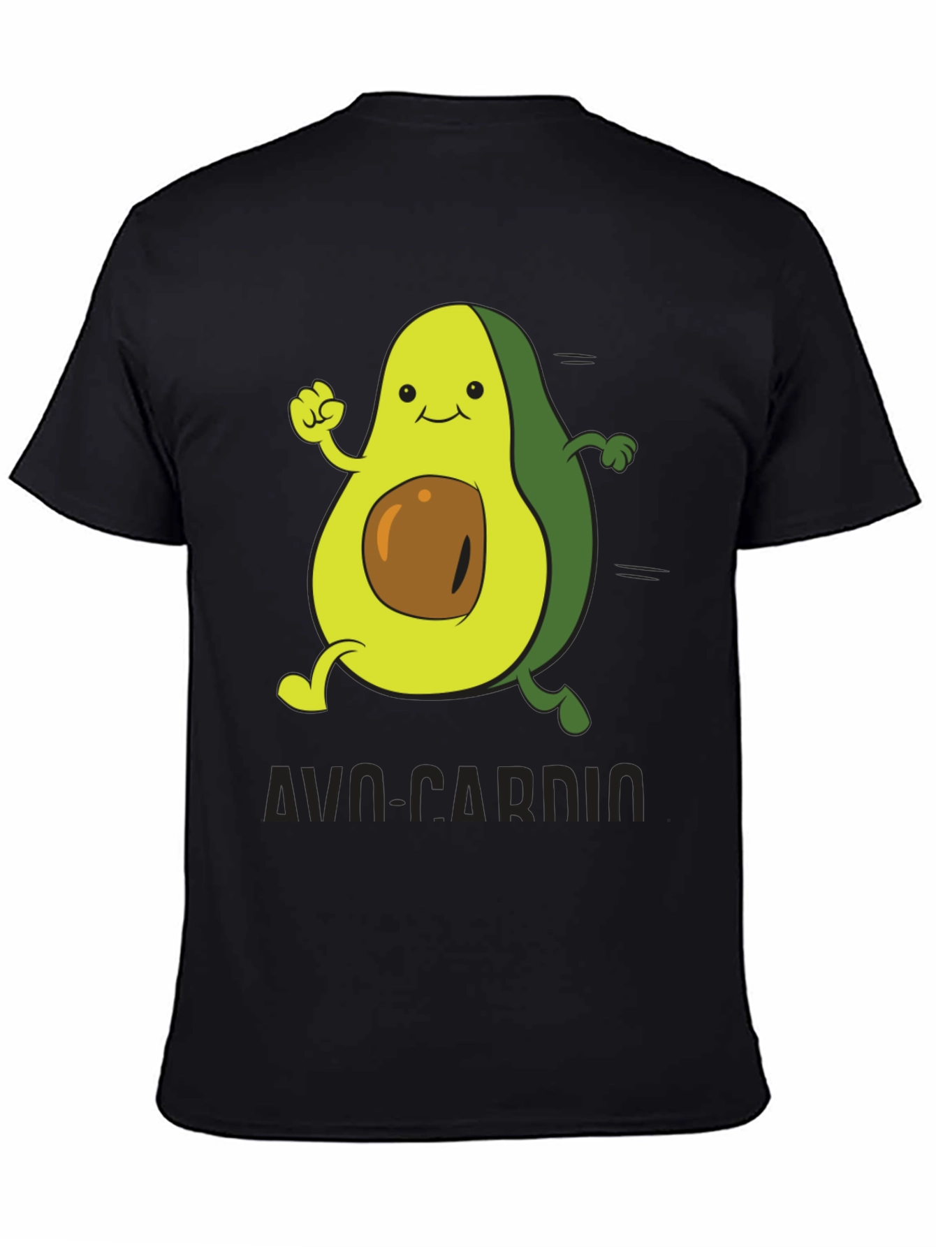 Avo-Cardio Black Graphic T-Shirt