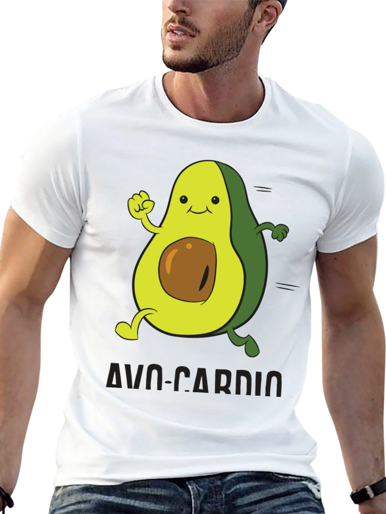 Avo-Cardio Black Graphic T-Shirt