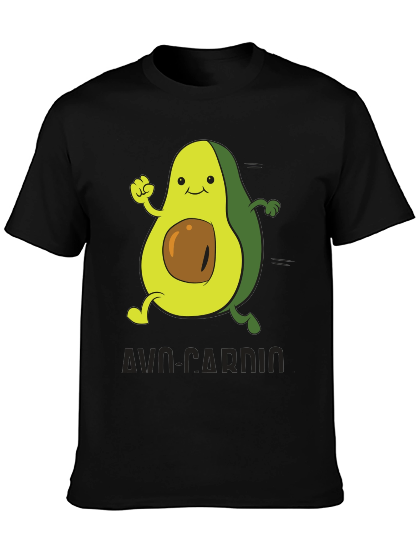 Avo-Cardio Black Graphic T-Shirt