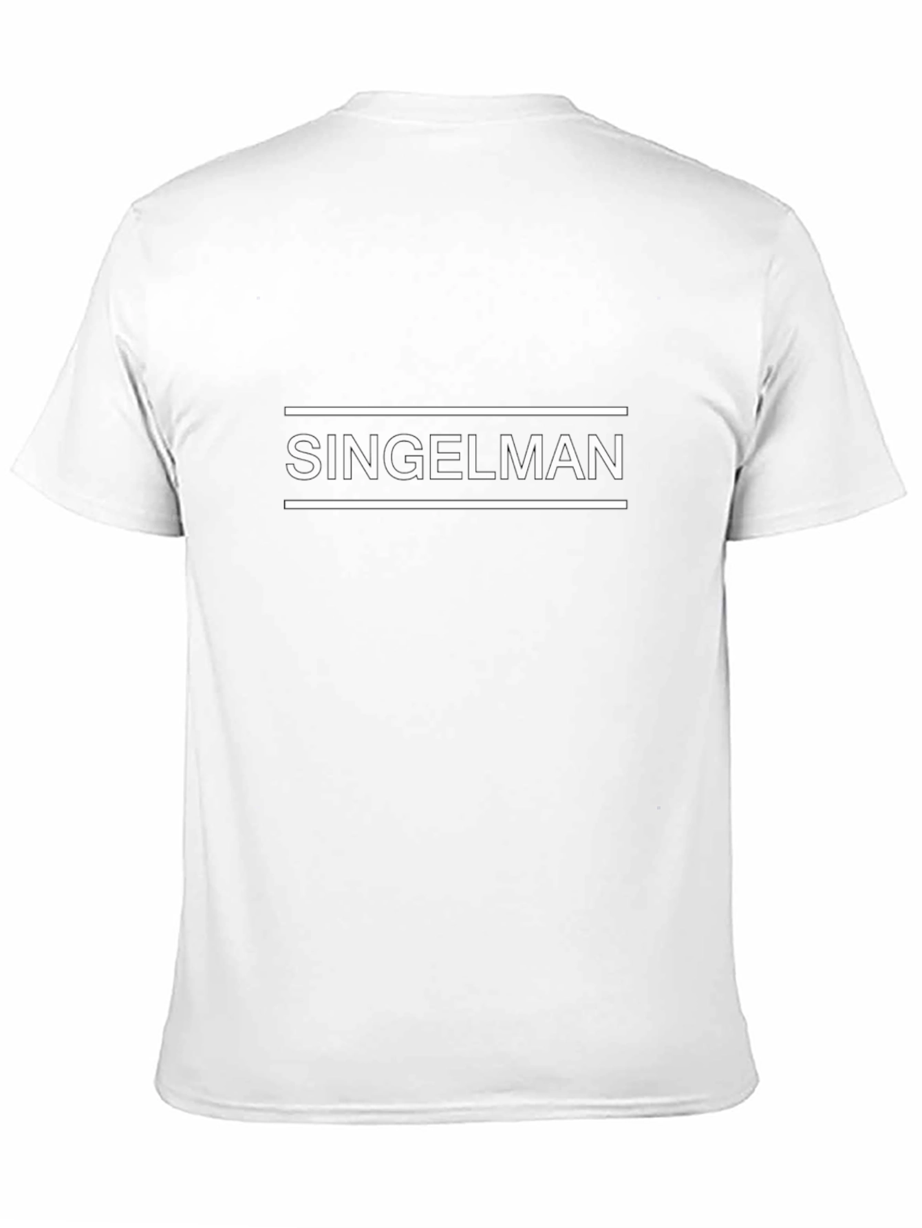 Singelman Graphic Tee - Black Cotton Casual T-Shirt