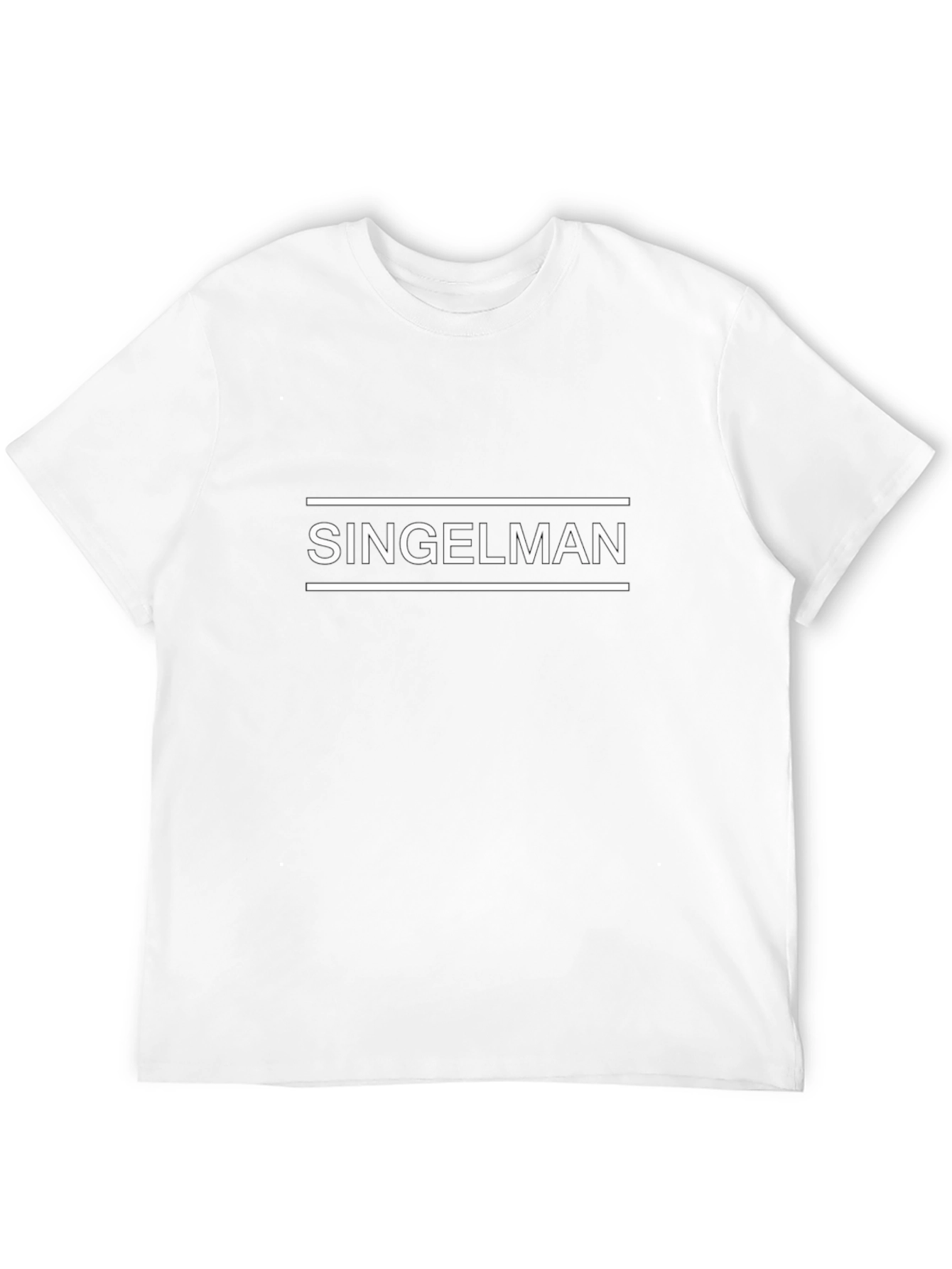 Singelman Graphic Tee - Black Cotton Casual T-Shirt