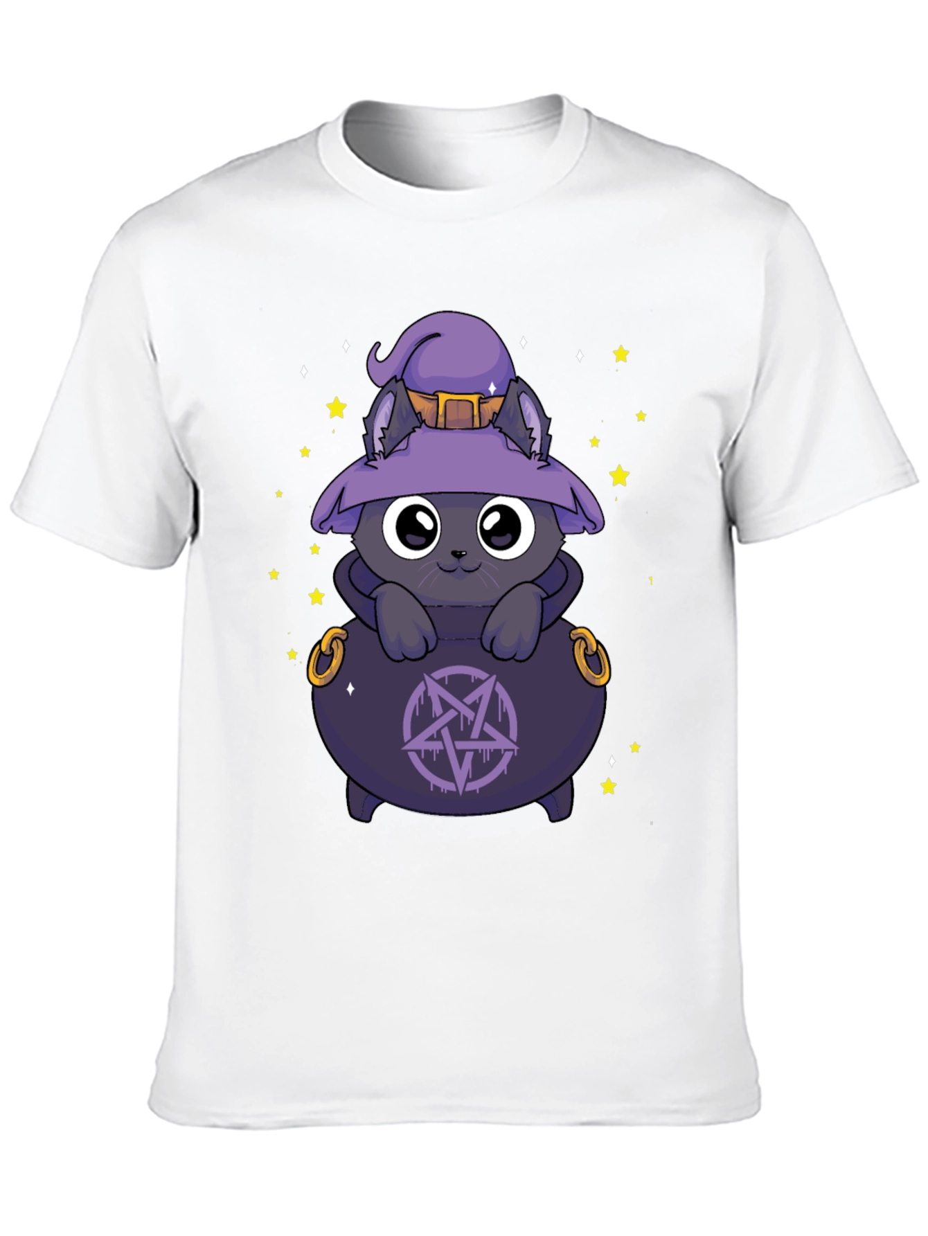 Witch Cat Cauldron T-Shirt