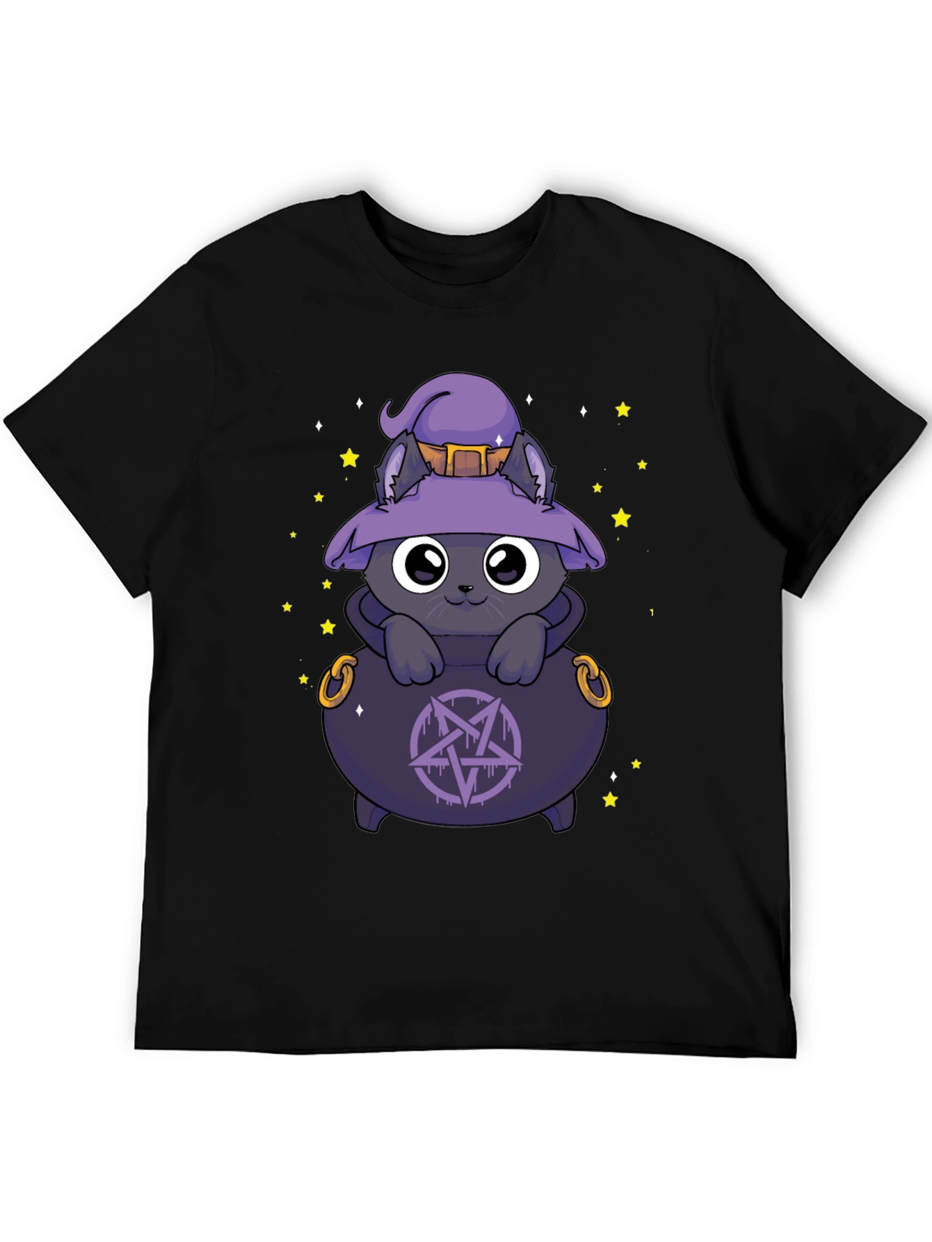 Witch Cat Cauldron T-Shirt