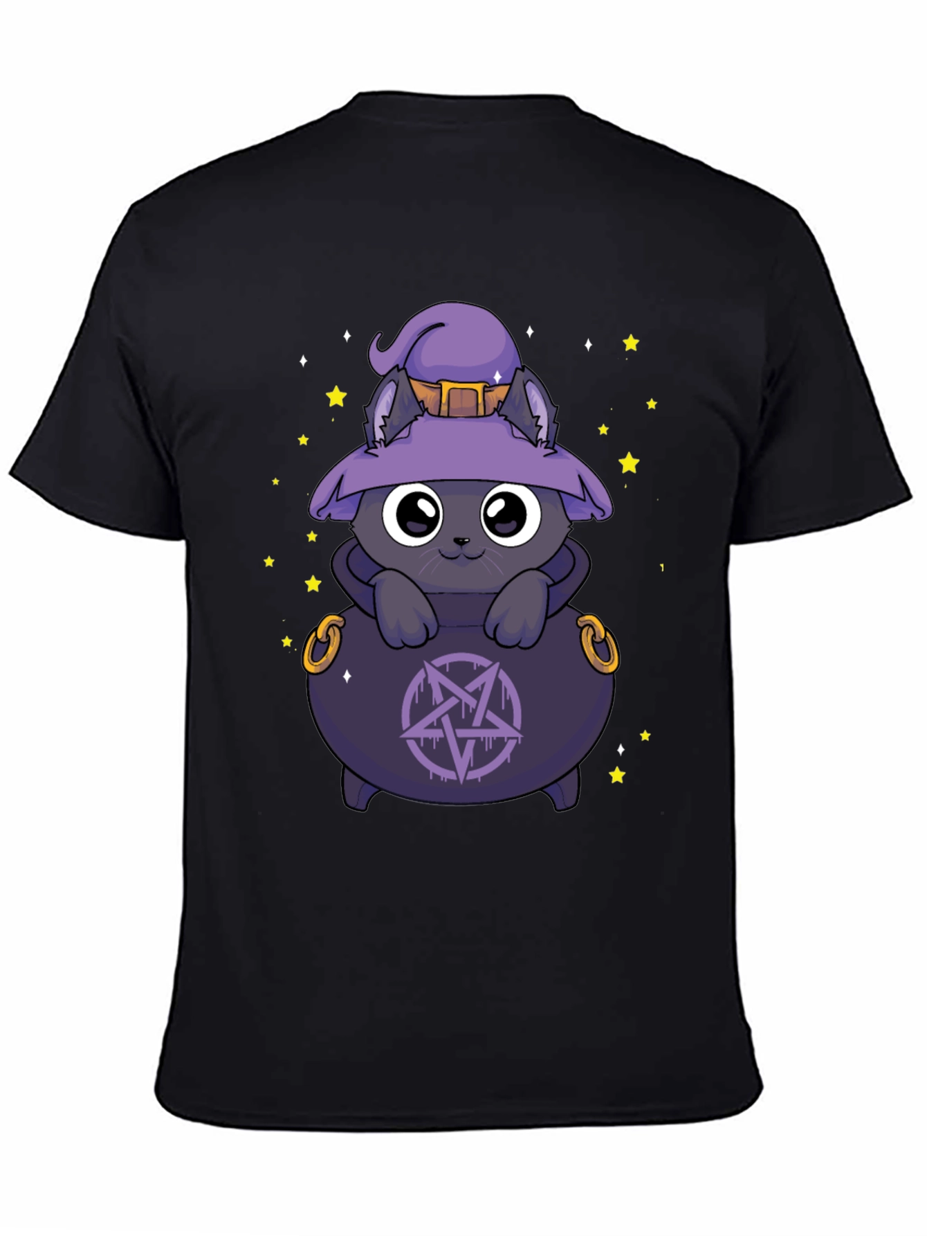 Witch Cat Cauldron T-Shirt