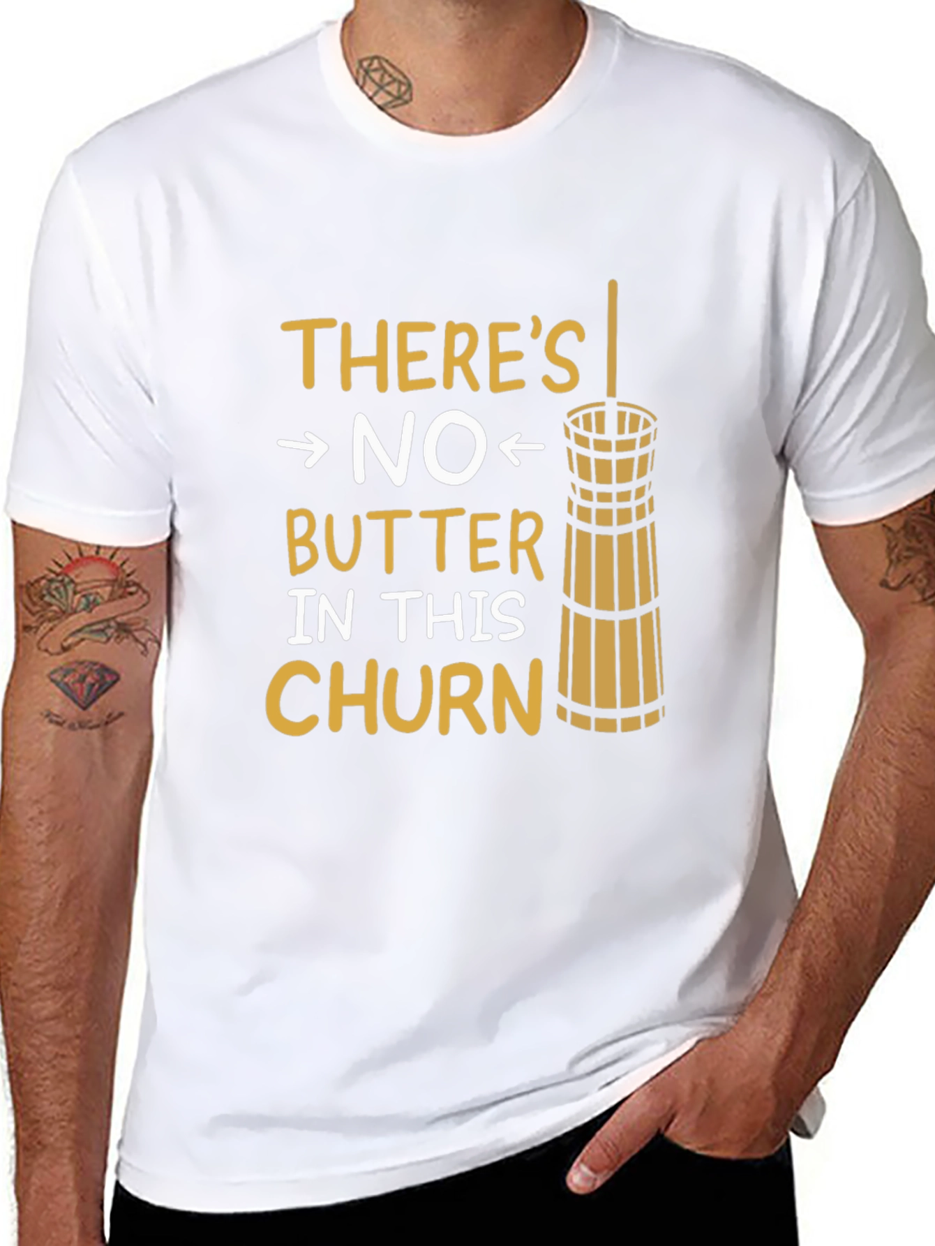 Funny No Butter In This Churn Graphic Tee