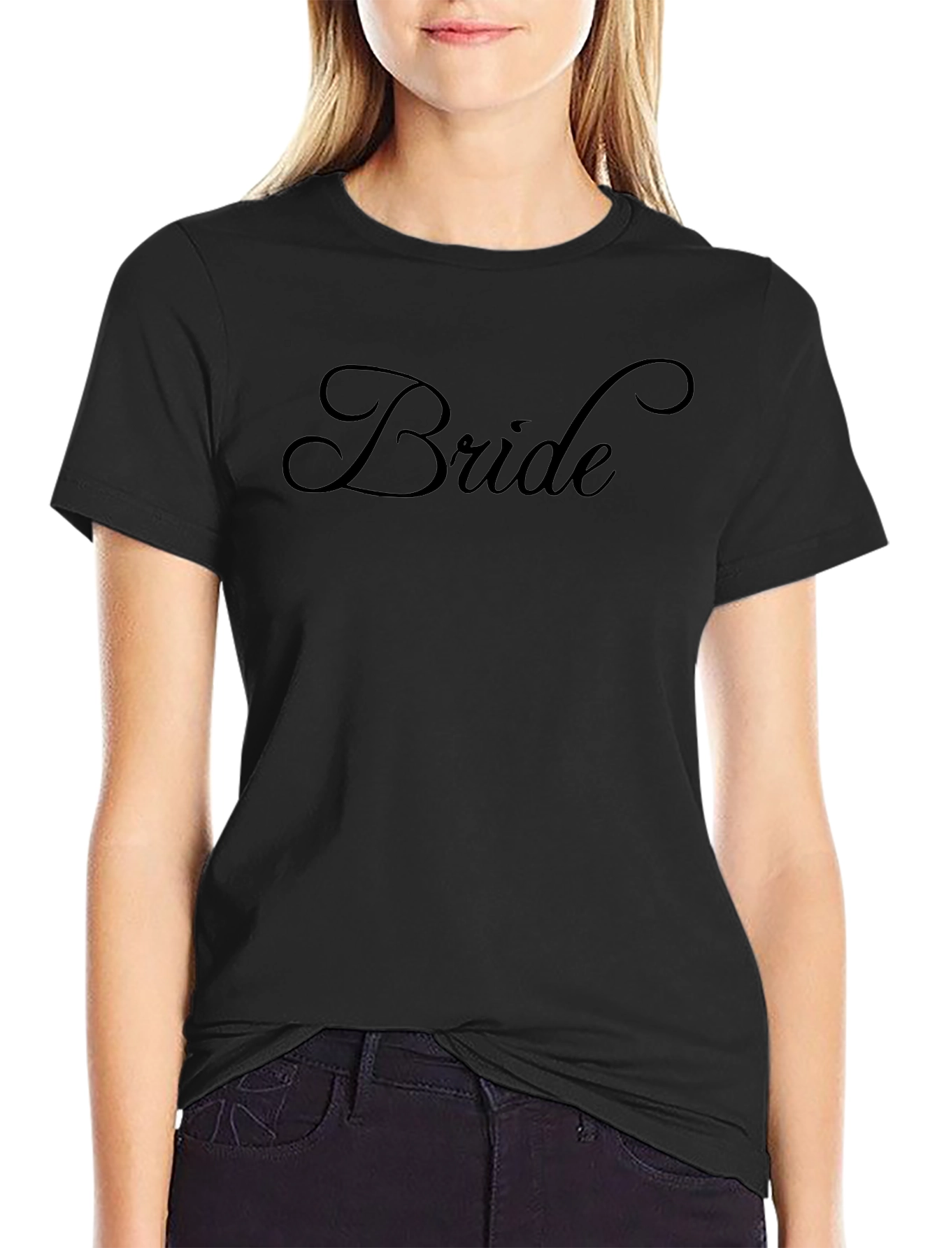 Bride Crew Neck Short Sleeve T-Shirt