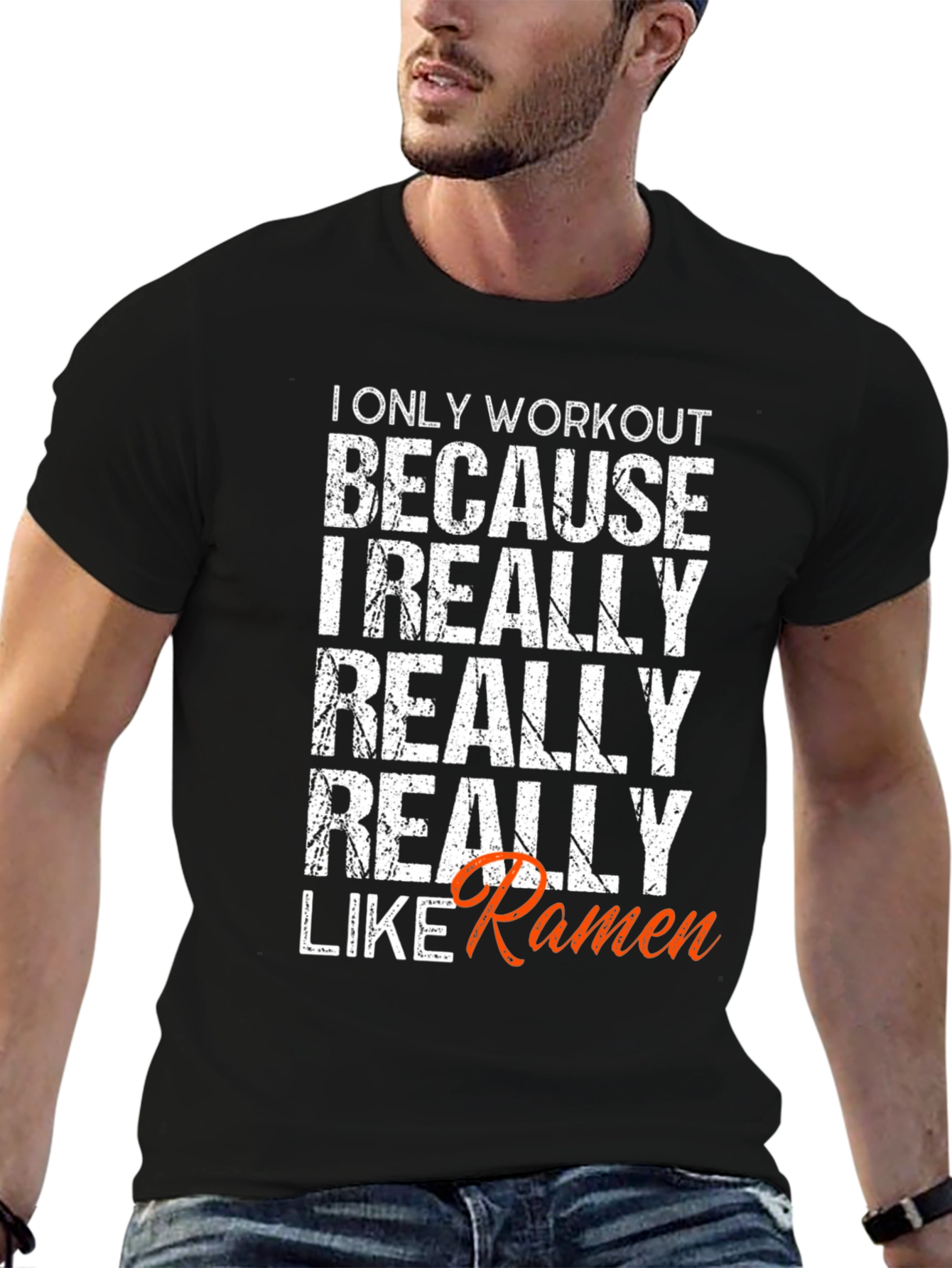 Workout for Ramen Funny T-Shirt