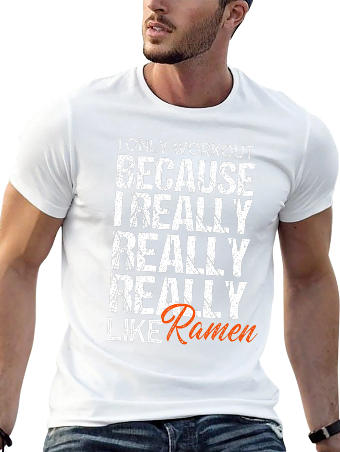 Workout for Ramen Funny T-Shirt