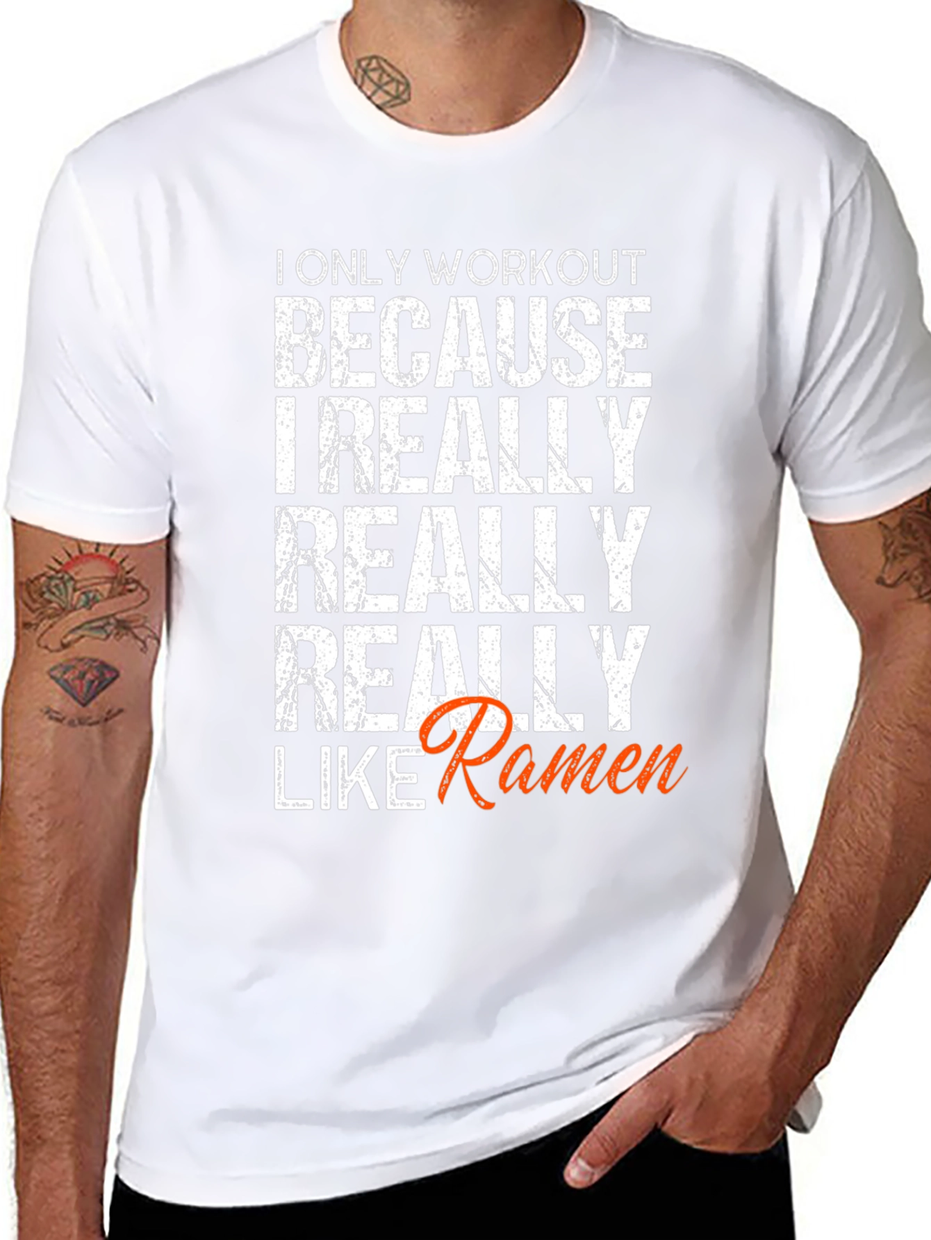 Workout for Ramen Funny T-Shirt