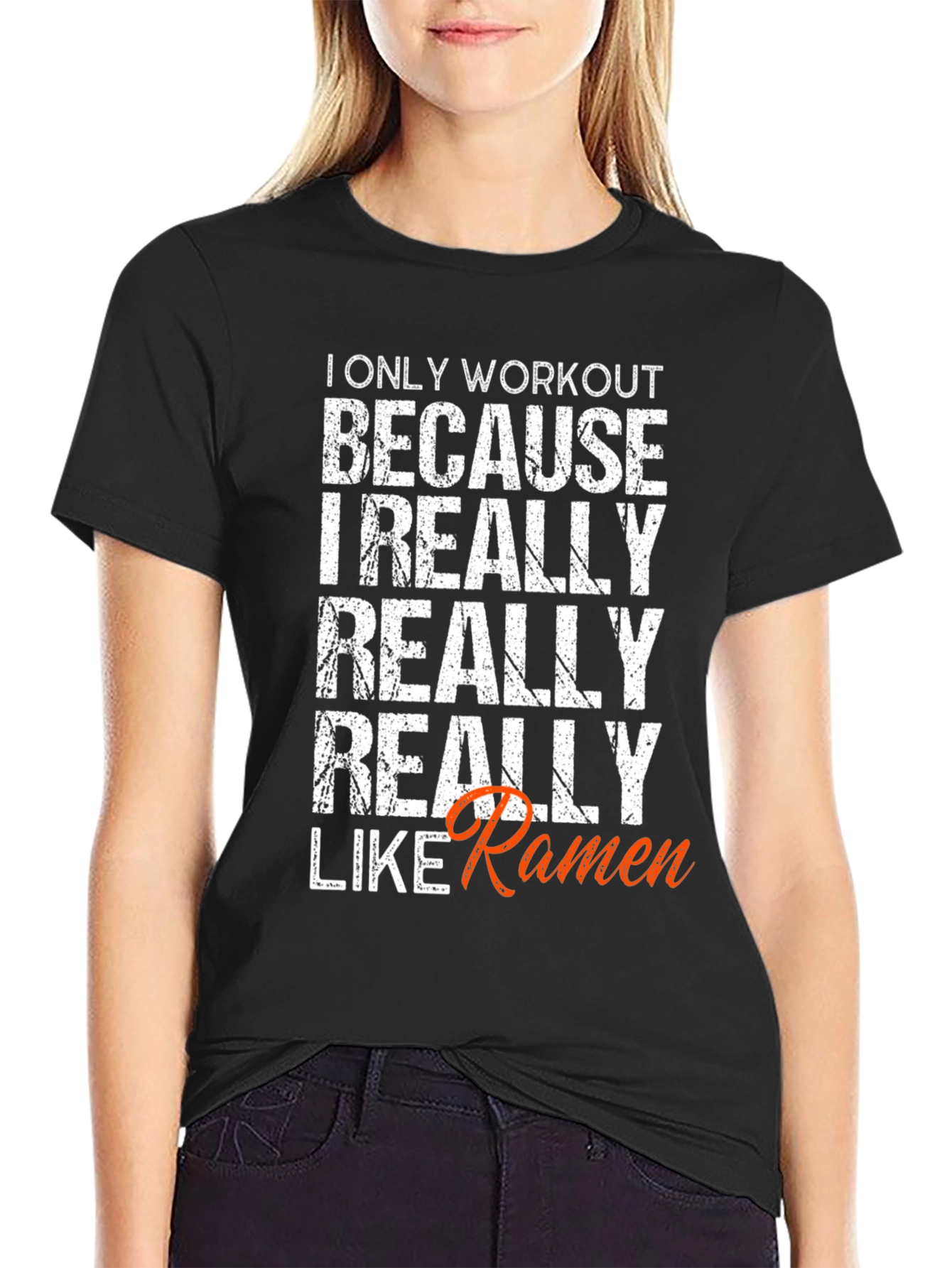 Workout for Ramen Funny T-Shirt