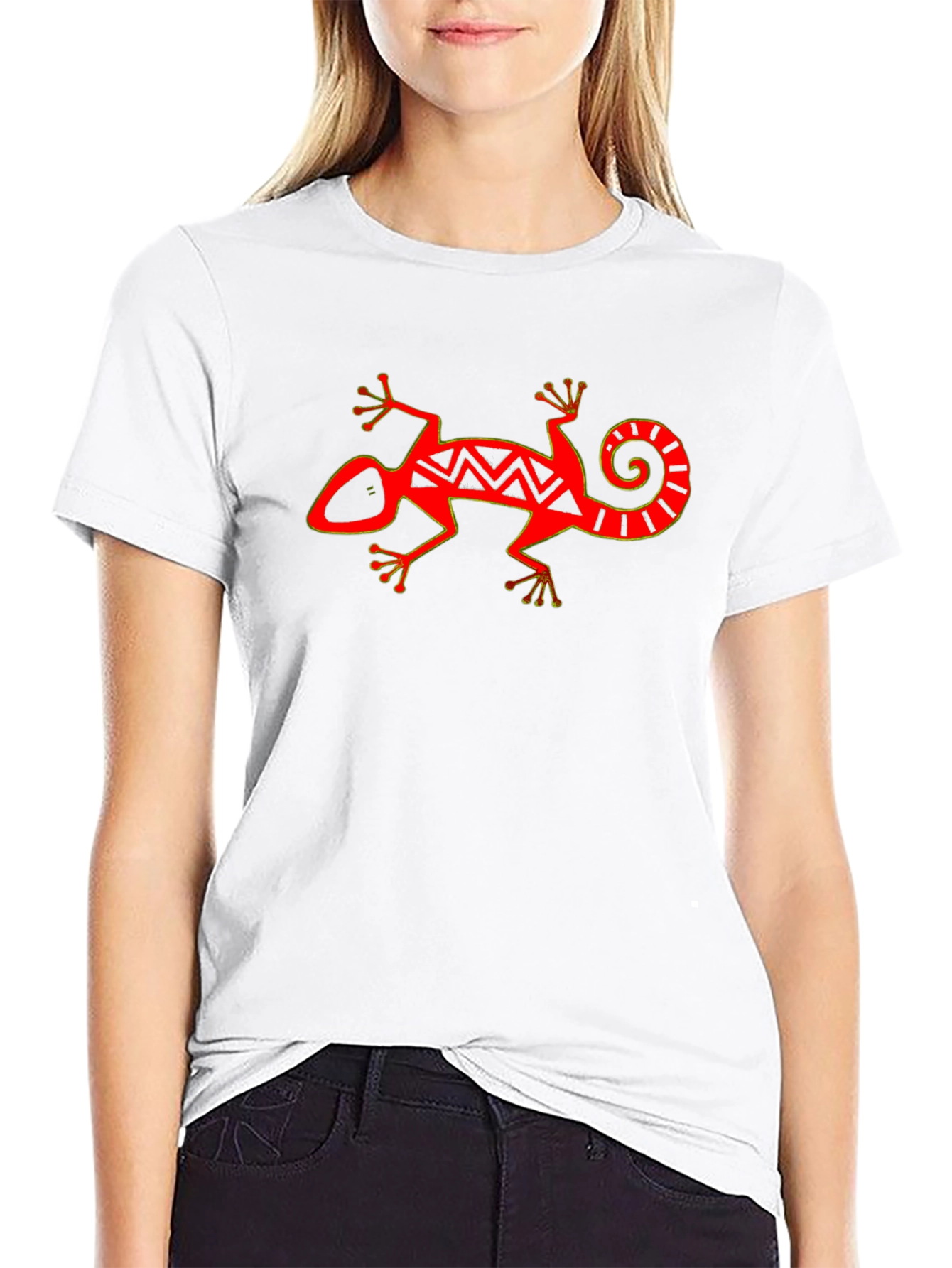 Red Gecko Graphic T-Shirt - Stylish & Unique Design