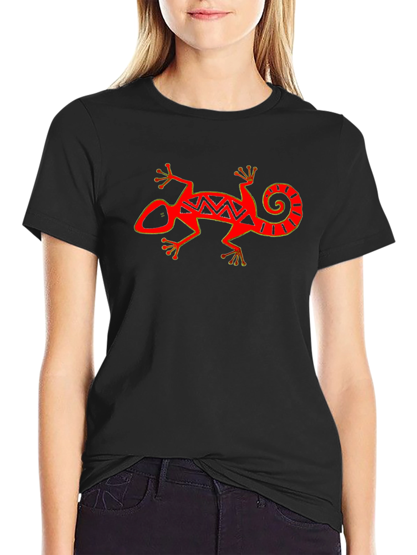 Red Gecko Graphic T-Shirt - Stylish & Unique Design
