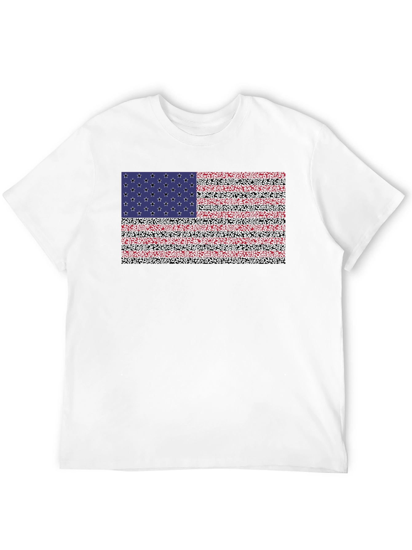 American Flag Graphic Black T-Shirt