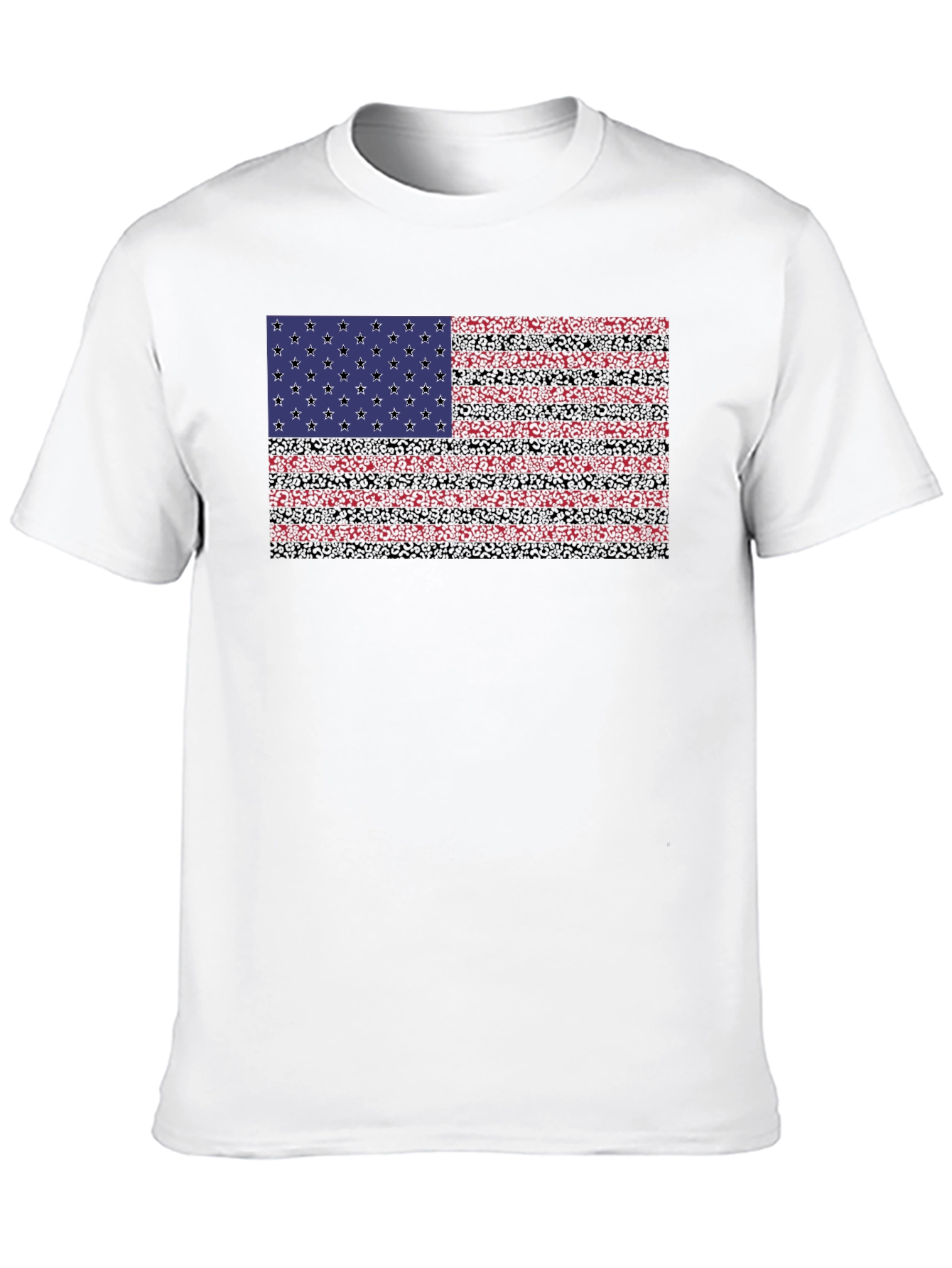 American Flag Graphic Black T-Shirt