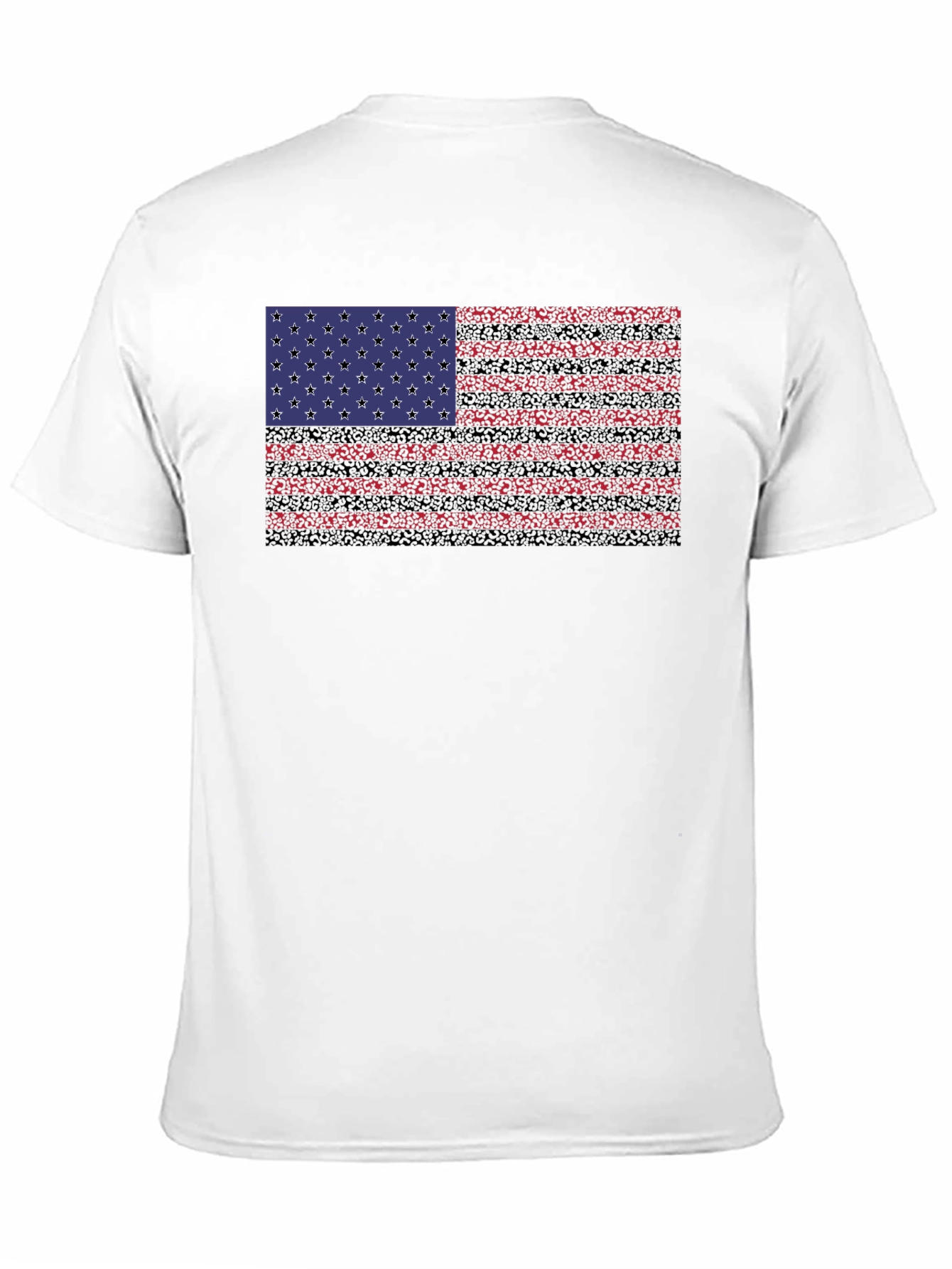 American Flag Graphic Black T-Shirt