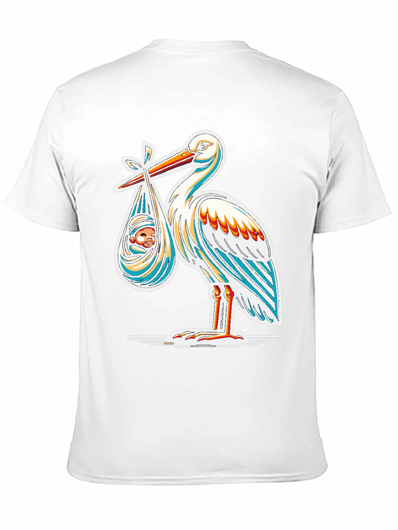 Stork Baby Delivery Graphic Tee - New Arrival