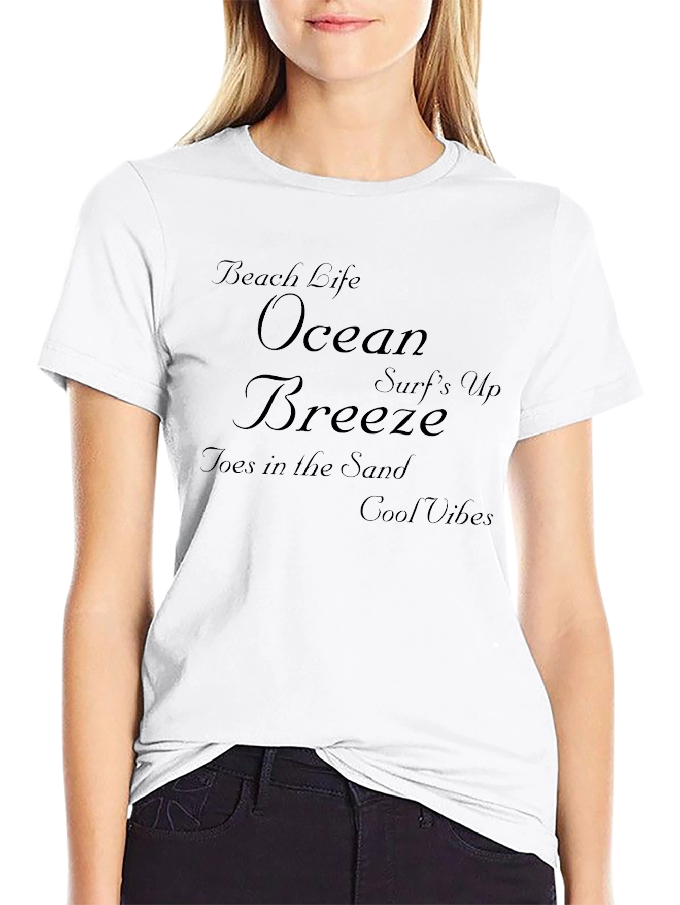 Black Beach Life Graphic Tee