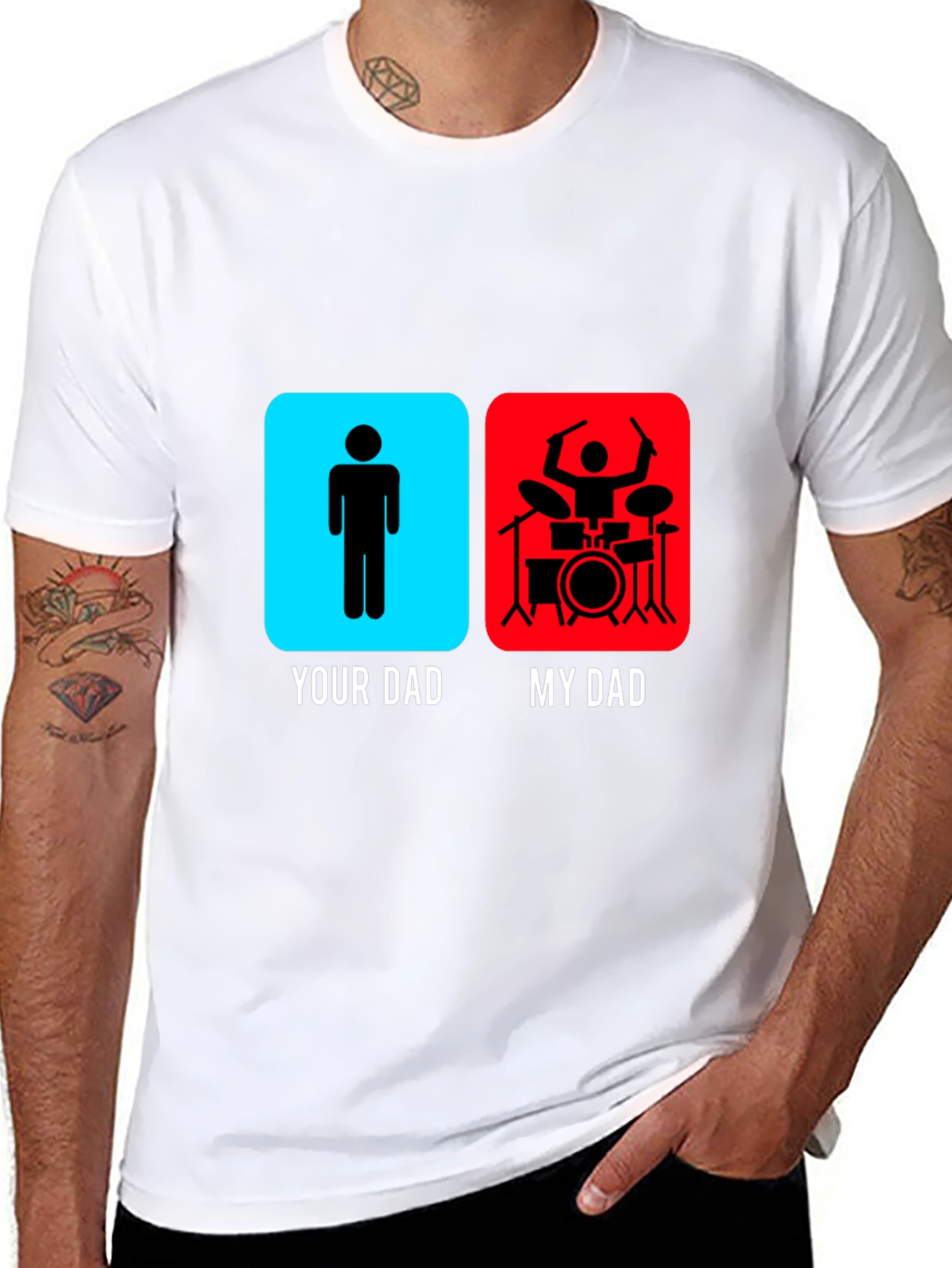 My Dad is a Drummer Graphic T-Shirt