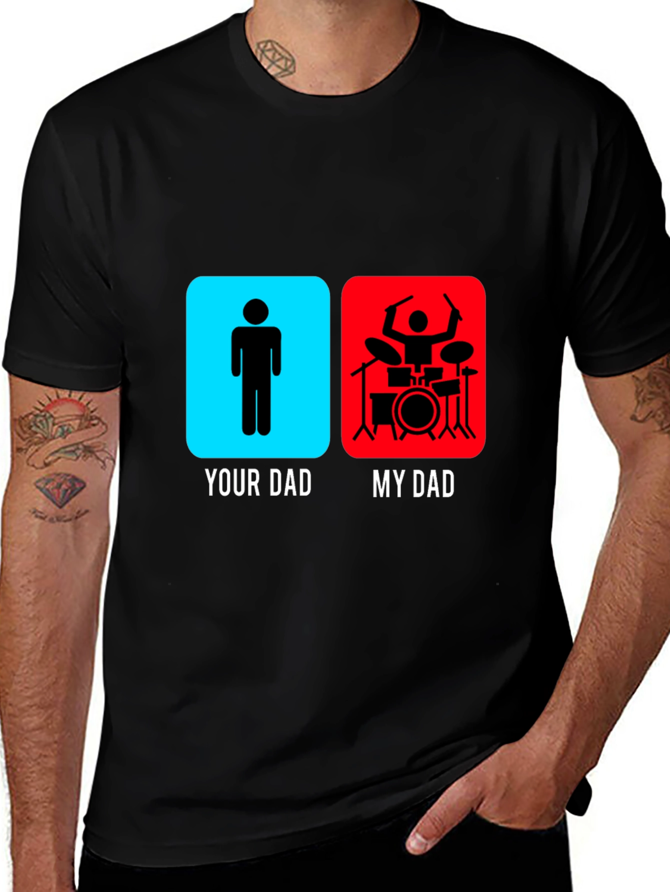 My Dad is a Drummer Graphic T-Shirt