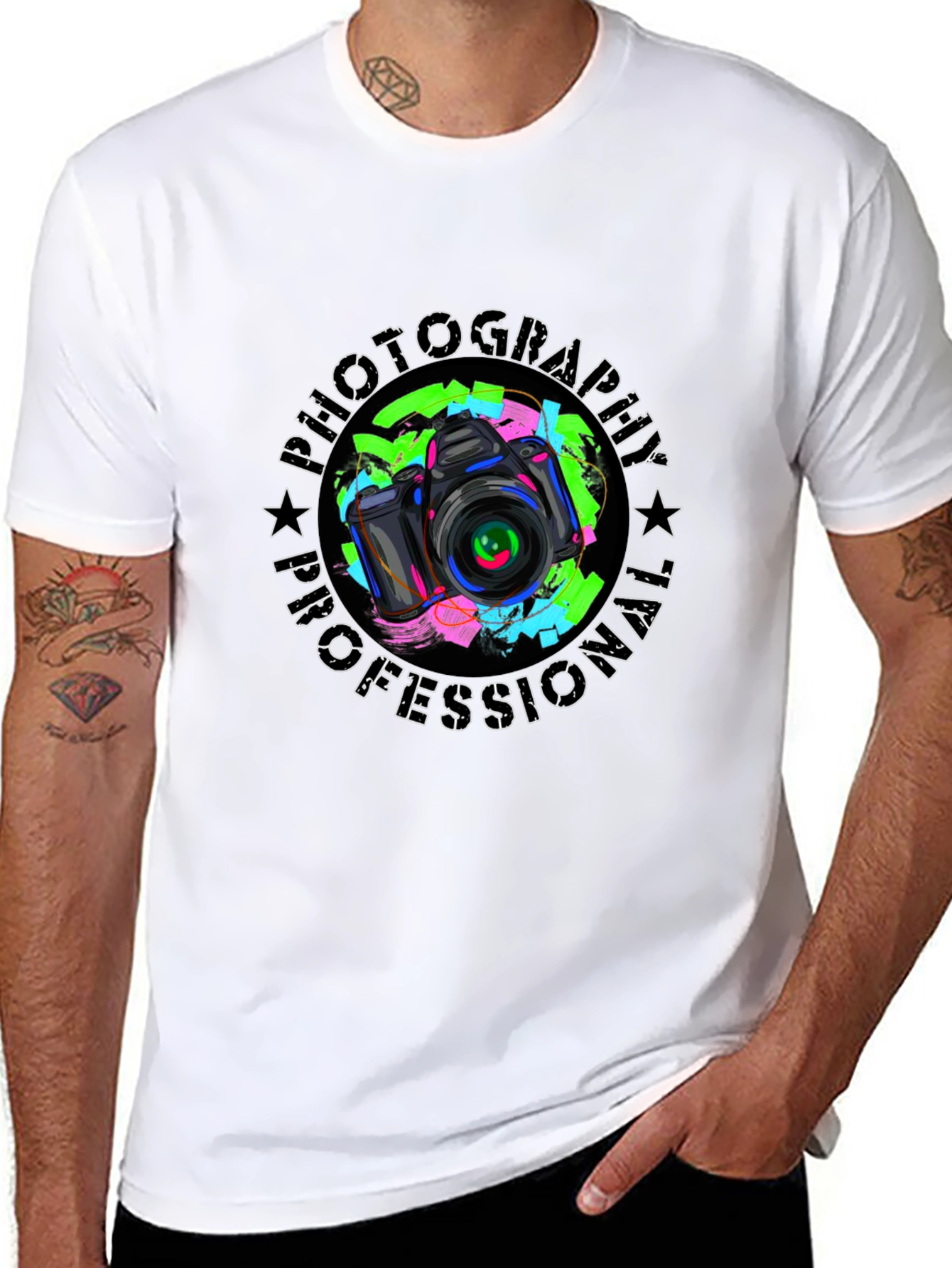 Photography Professional T-Shirt - Camera Graphic Tee