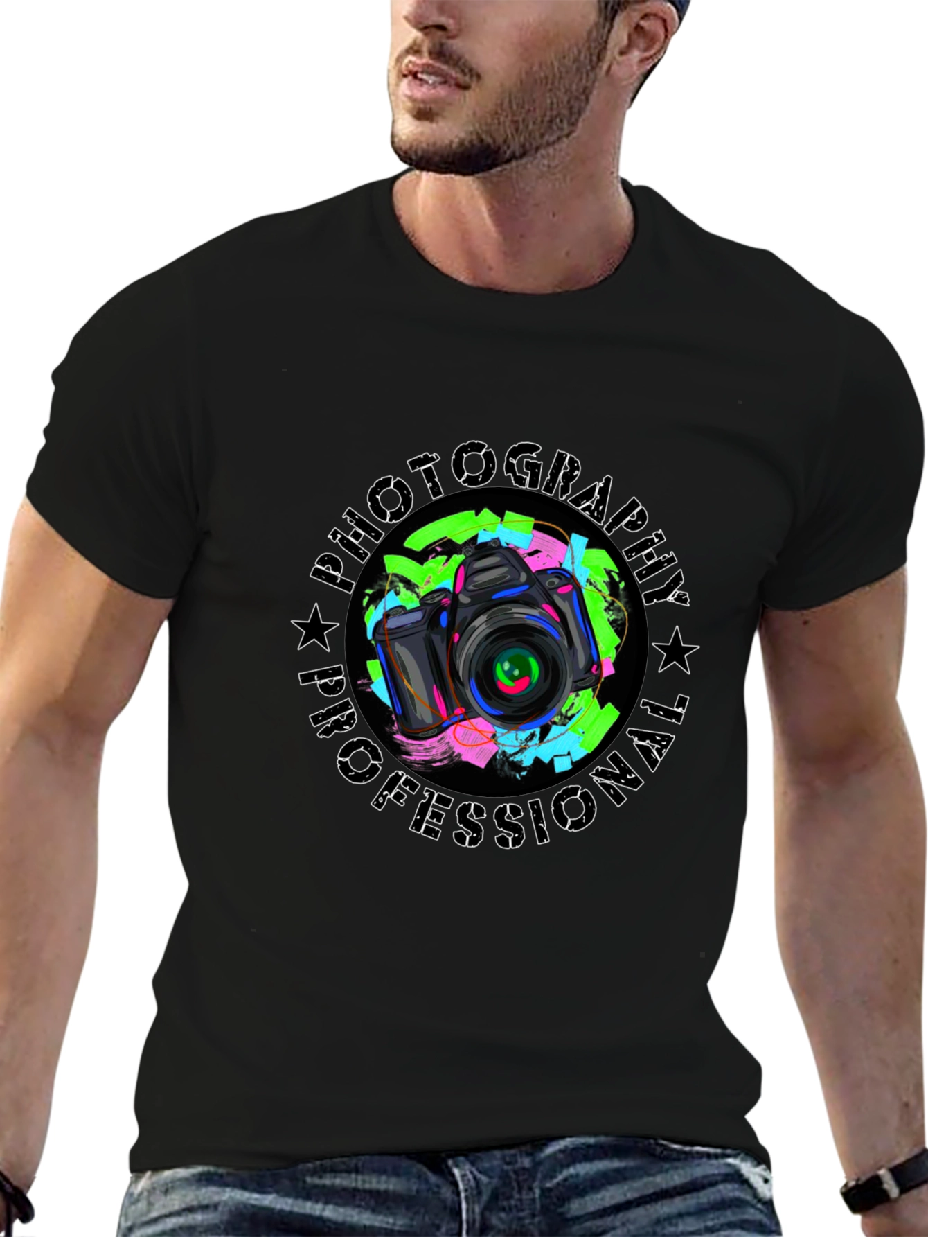 Photography Professional T-Shirt - Camera Graphic Tee