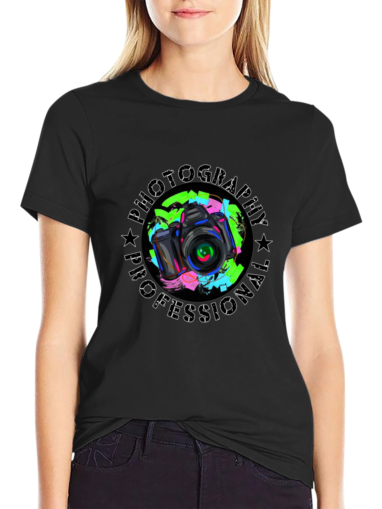 Photography Professional T-Shirt - Camera Graphic Tee